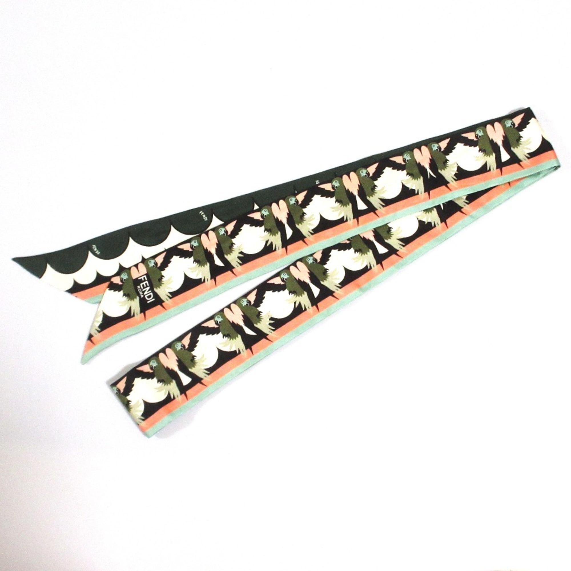 FENDI Rappy Silk Scarf 62141000 Multicolor Women’s