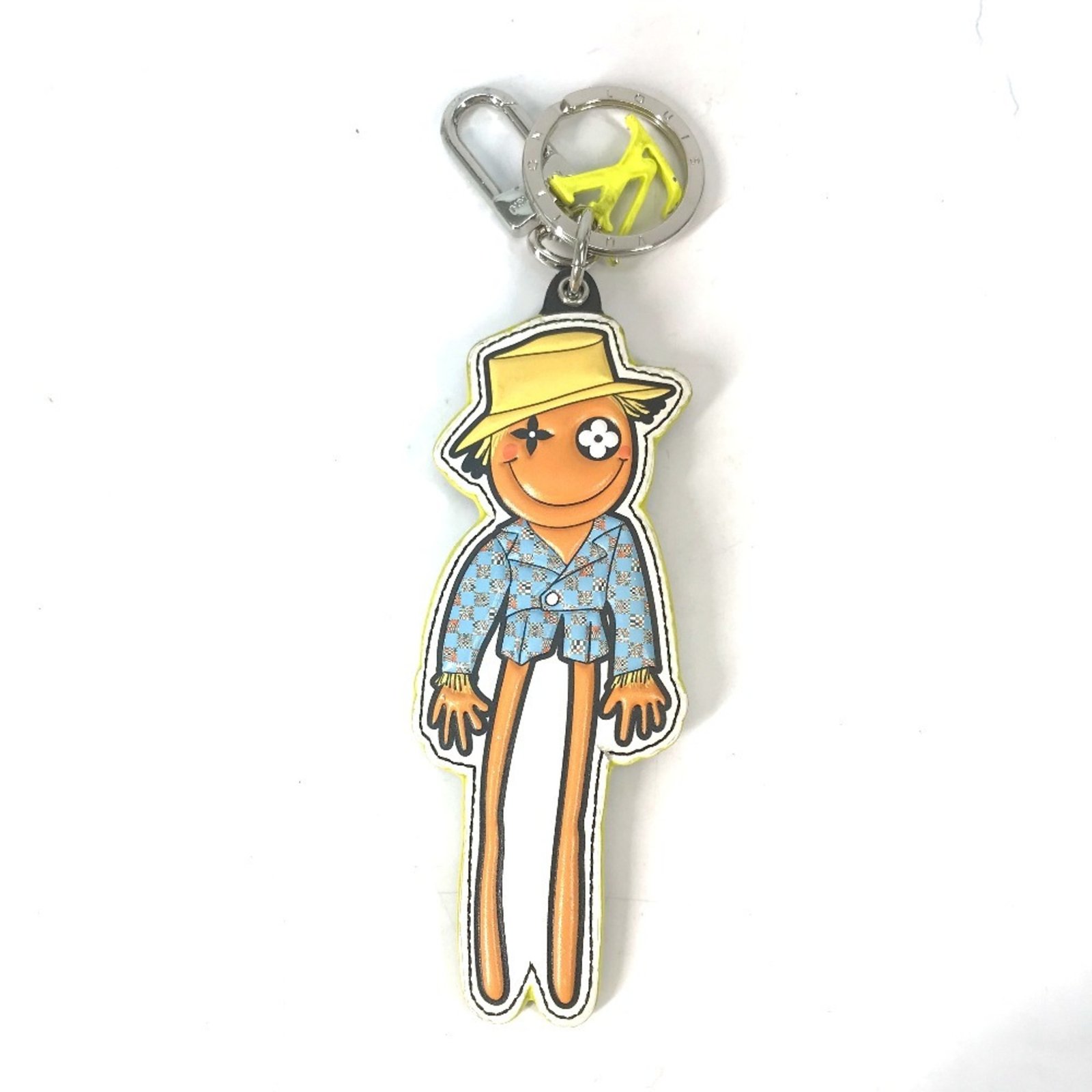 LOUIS VUITTON MP2922 LV Friends Monogram Porte Cle Scarecrow Bag Charm Keychain Leather Men’s Multicolor