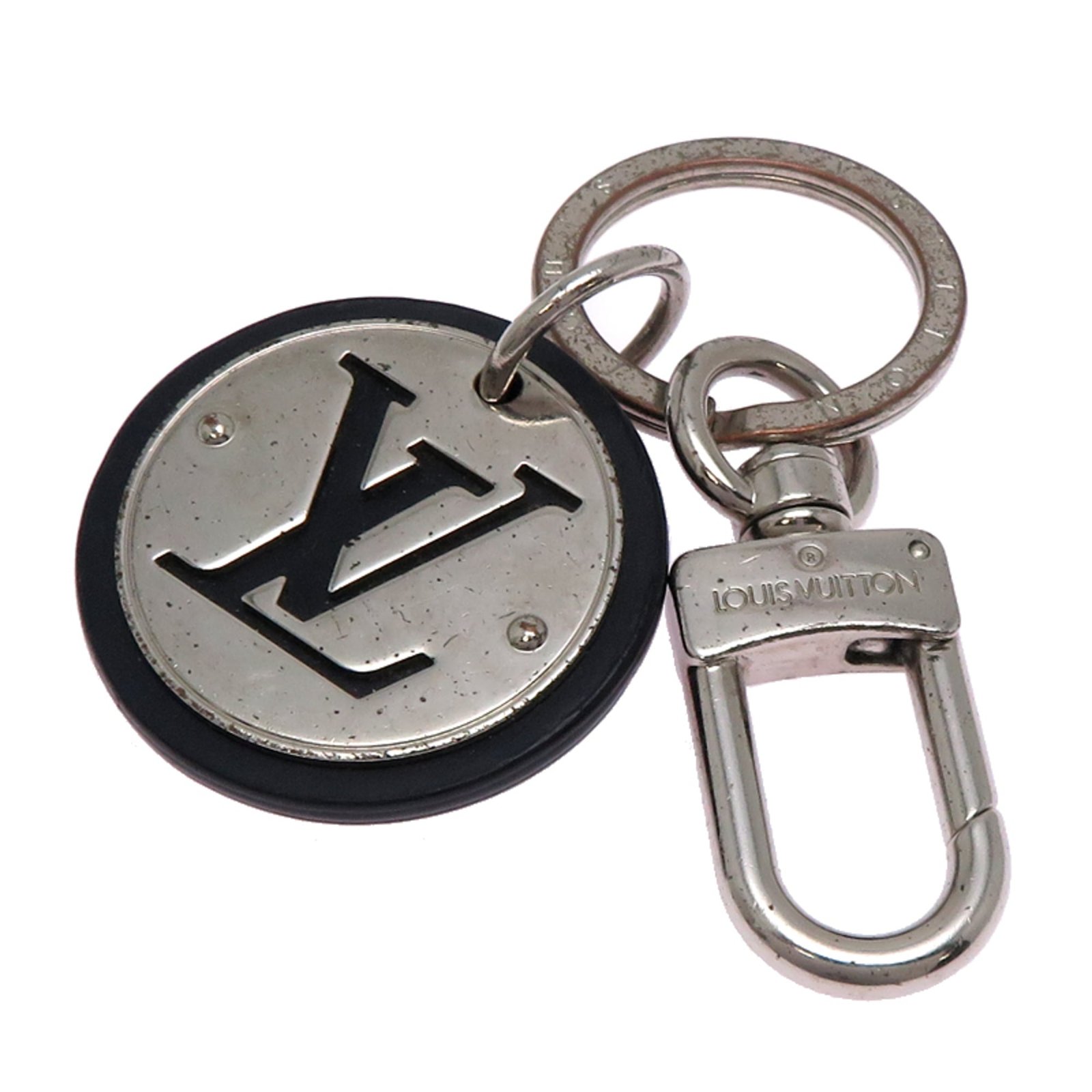 Louis Vuitton Porte-ClÃ©s LV Circle Key Ring, Women’s/Men’s Keychain, M67362 (Discontinued), Metal, Black