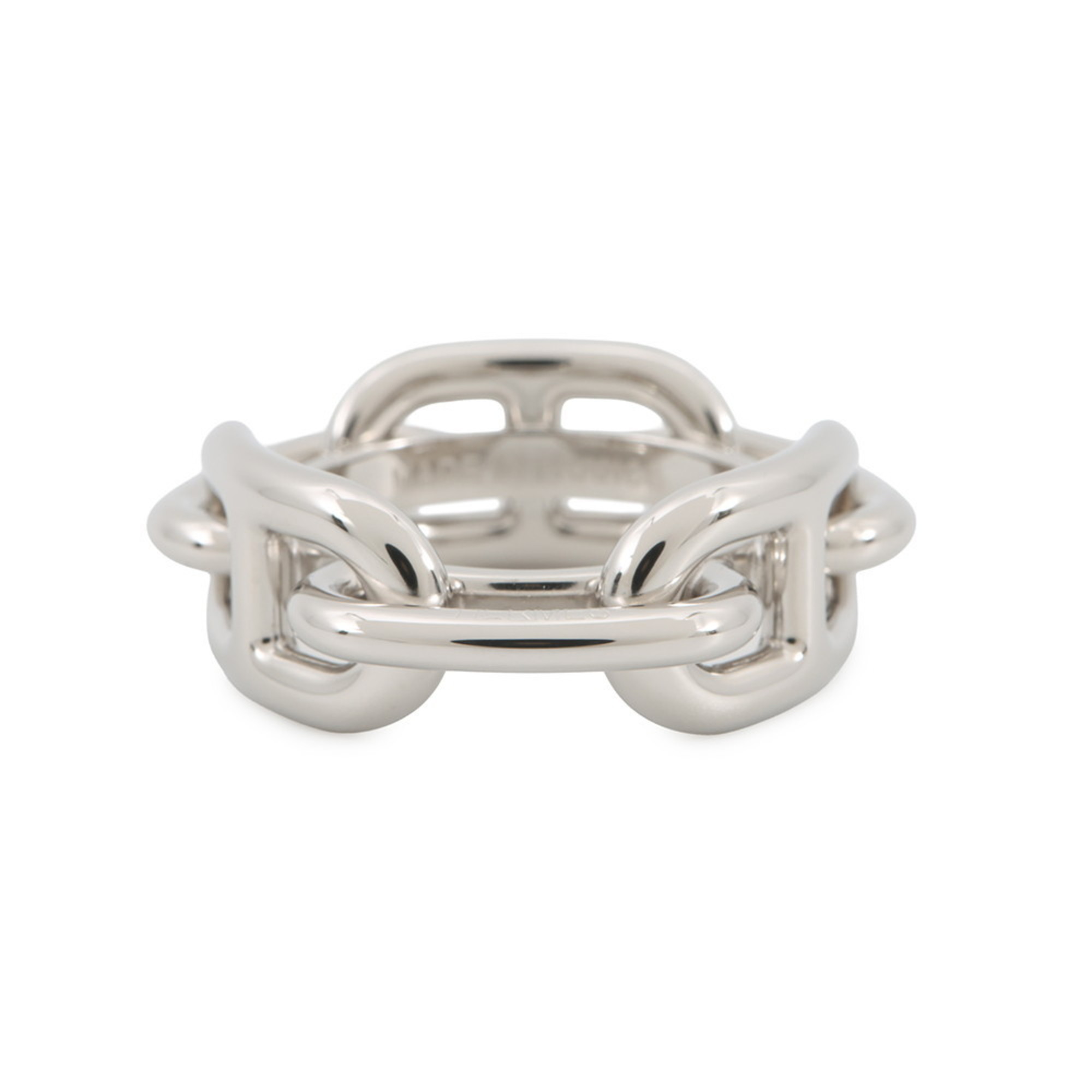 Hermes Scarf/Muffler Ring 90 Legato Chaine d’Ancre CarrÃ© Metal HERMES