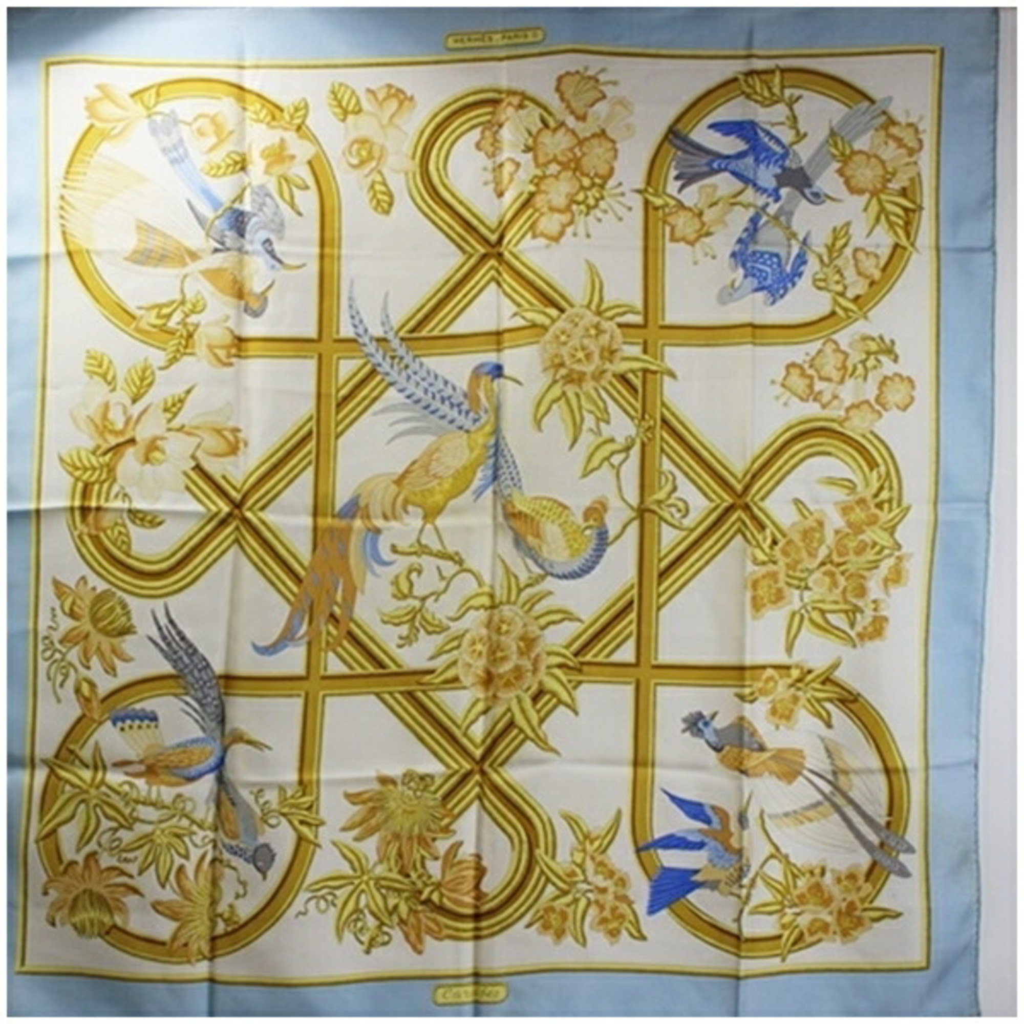 Hermes scarf muffler caraibes Caribbean HERMES women’s