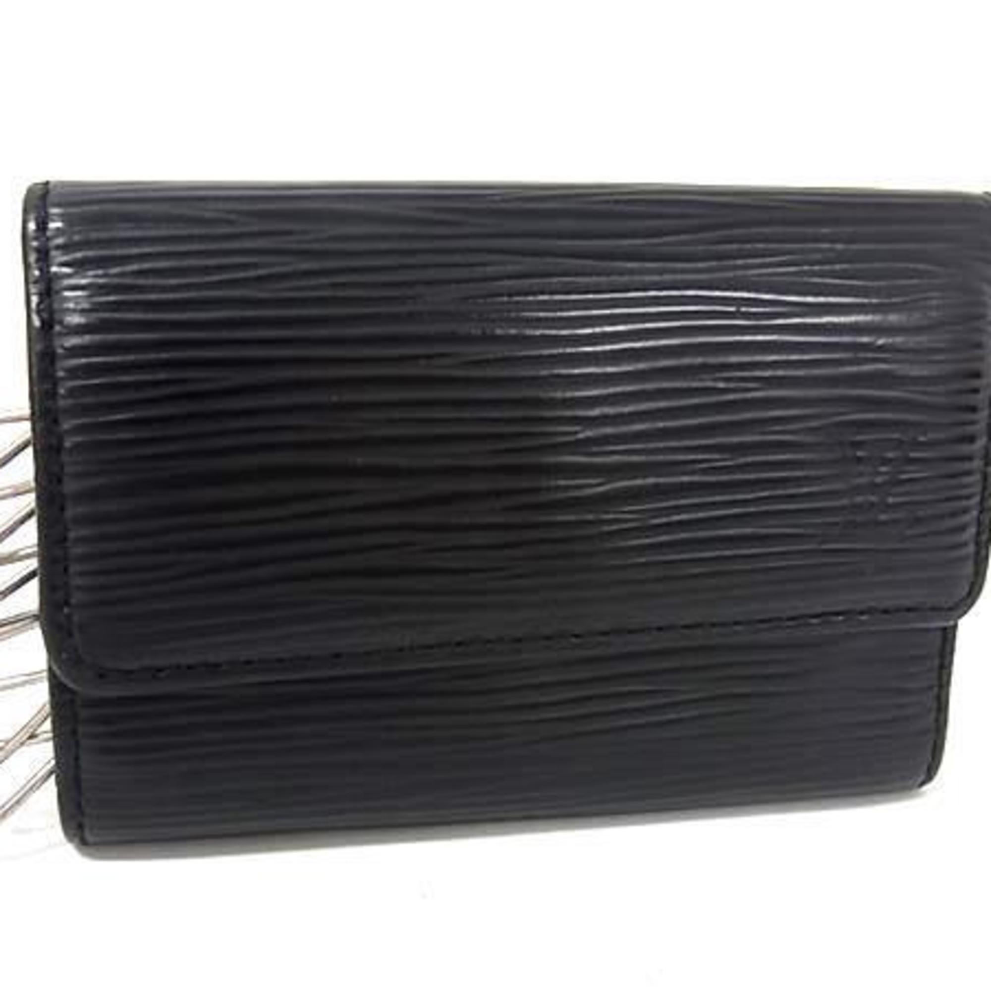 LOUIS VUITTON Louis Vuitton Multicle 6 Key Case M63812 Black Epi Leather for Men and Women