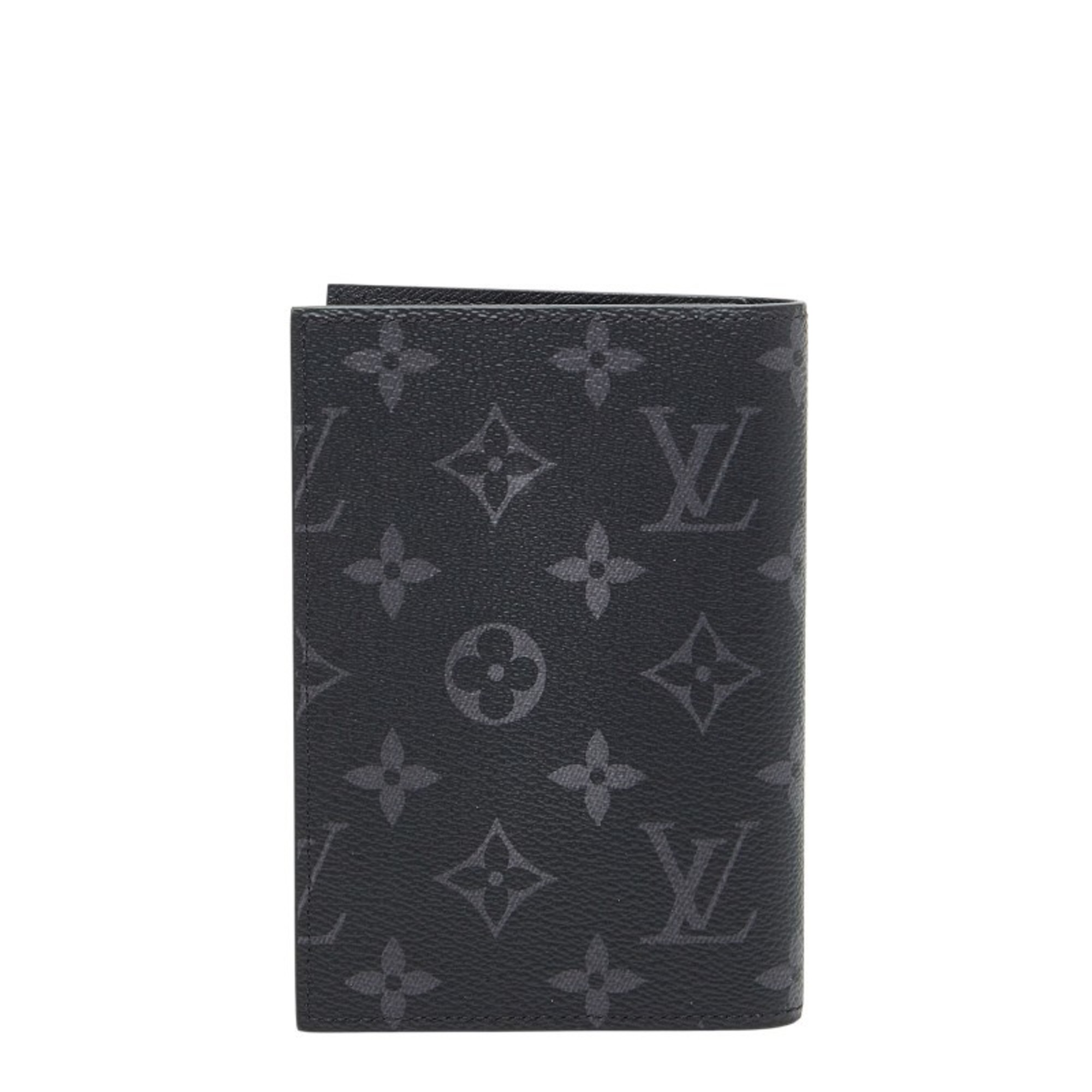 Louis Vuitton Monogram Eclipse Couverture Passport NM Case M64501 Black Men’s LOUIS VUITTON