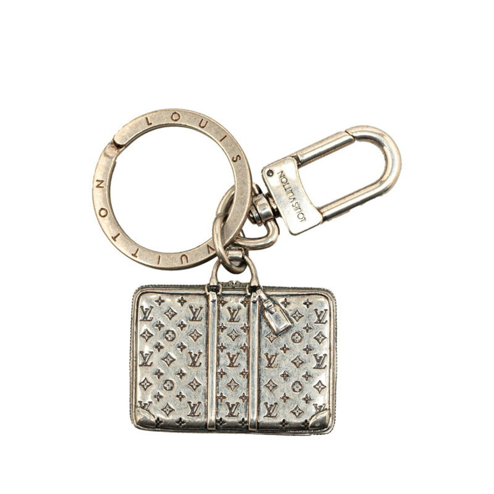 Louis Vuitton Monogram The Sirius Keychain Bag Charm M62717 Silver Metal Women’s LOUIS VUITTON