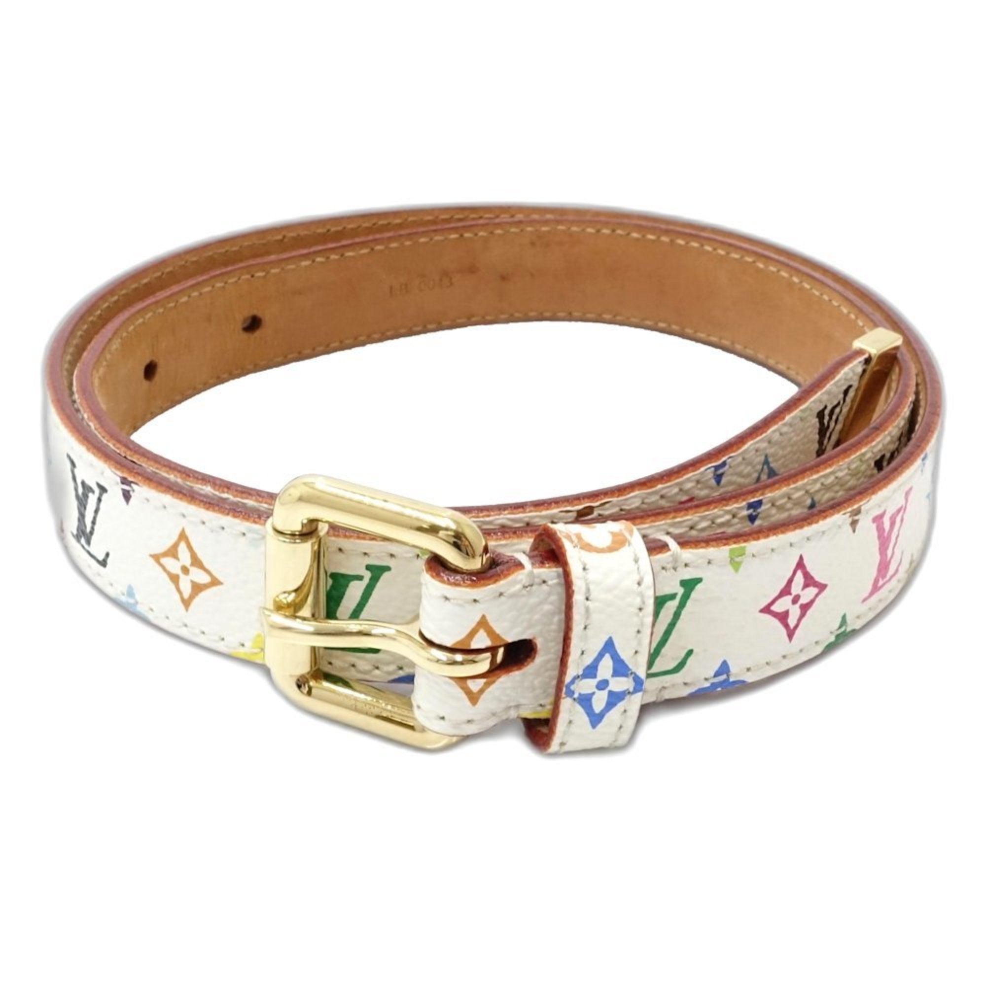 LOUIS VUITTON Louis Vuitton Multi Belt M9272 Women’s Santur 70 28 Blanc 181421