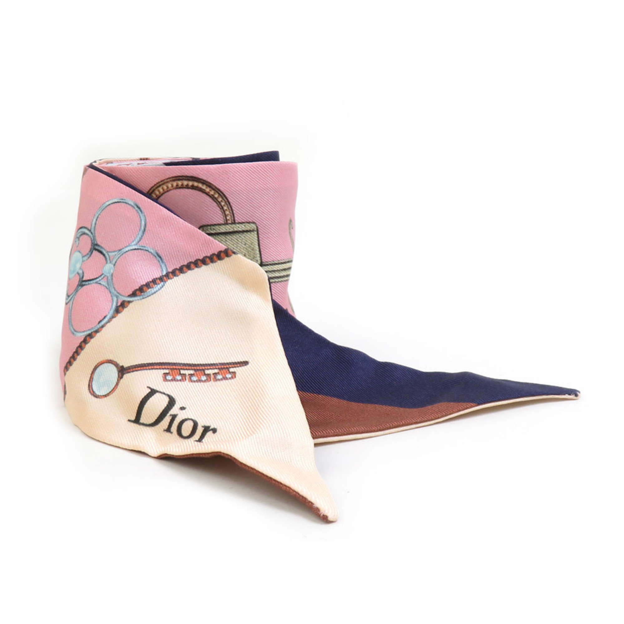 Christian Dior Mitzah Silk Scarf, Multicolor, Women’s, e60782k