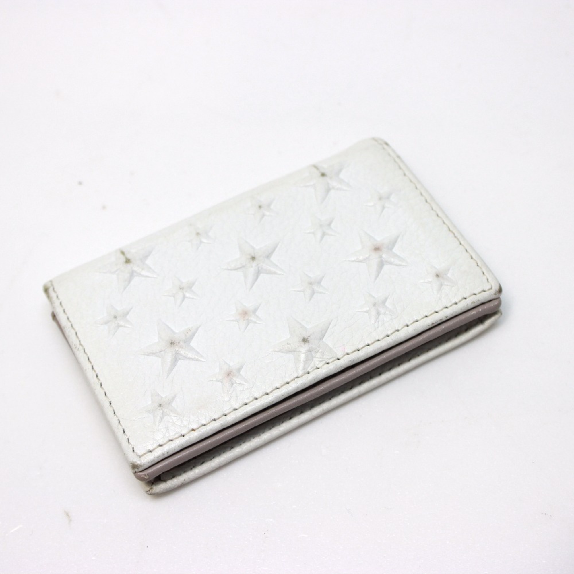 Jimmy Choo Star emboss Men’s Women’s Card Case White White
