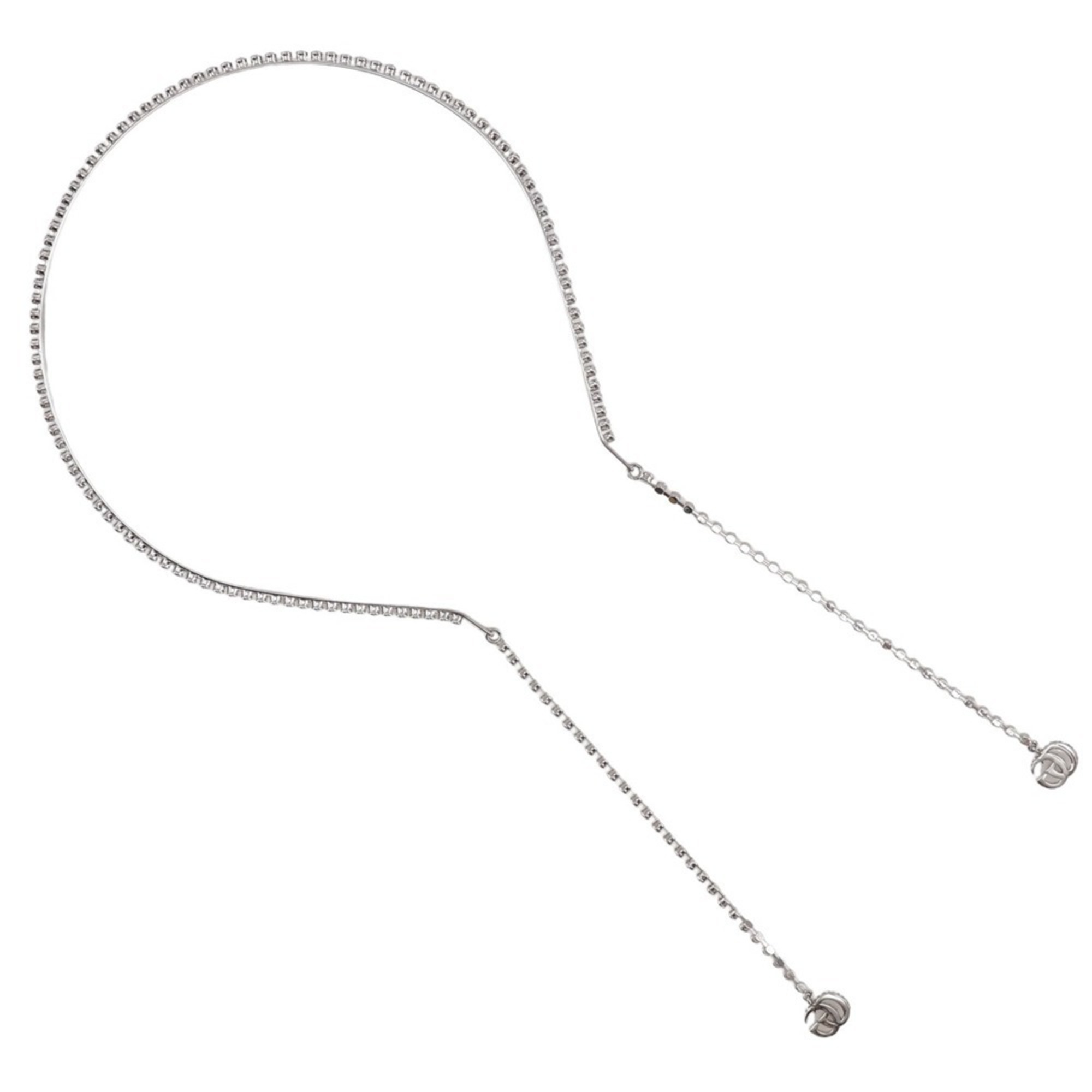 Gucci GG x Rhinestone Silver Headband for Women