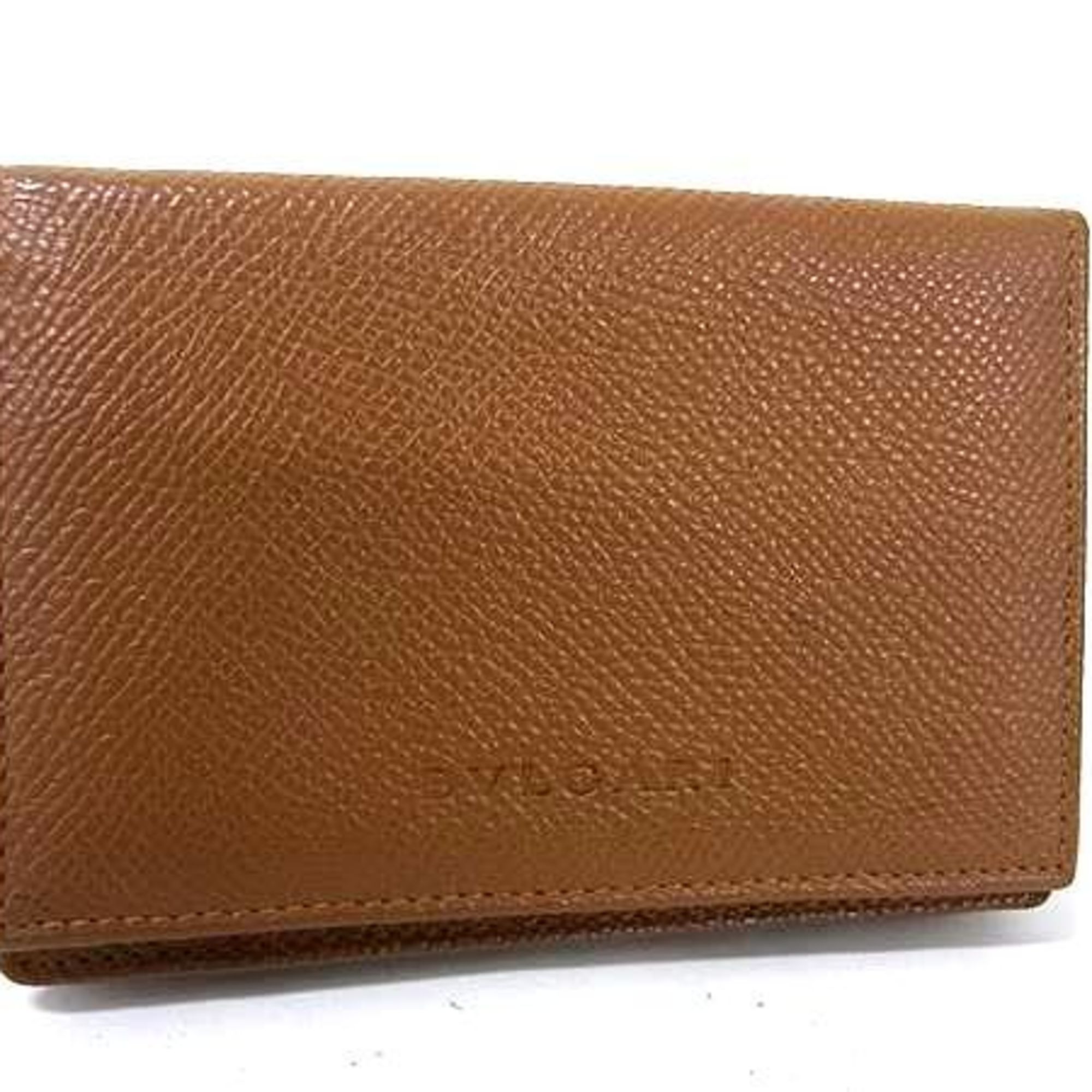 BVLGARI Classico Business Card Case 20357 Brown Leather for Men and Women