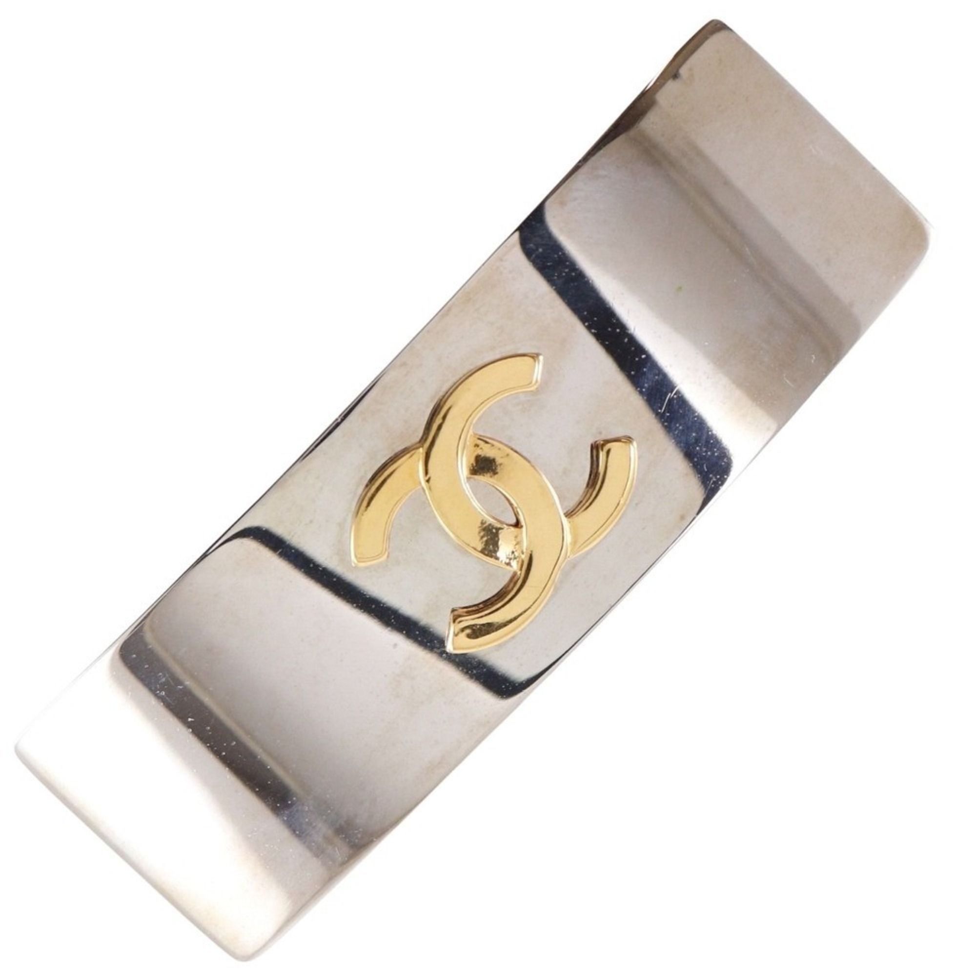 CHANEL Coco Mark Barrette, Spring Collection, 1998, Metal, Silver, 98P, Women’s