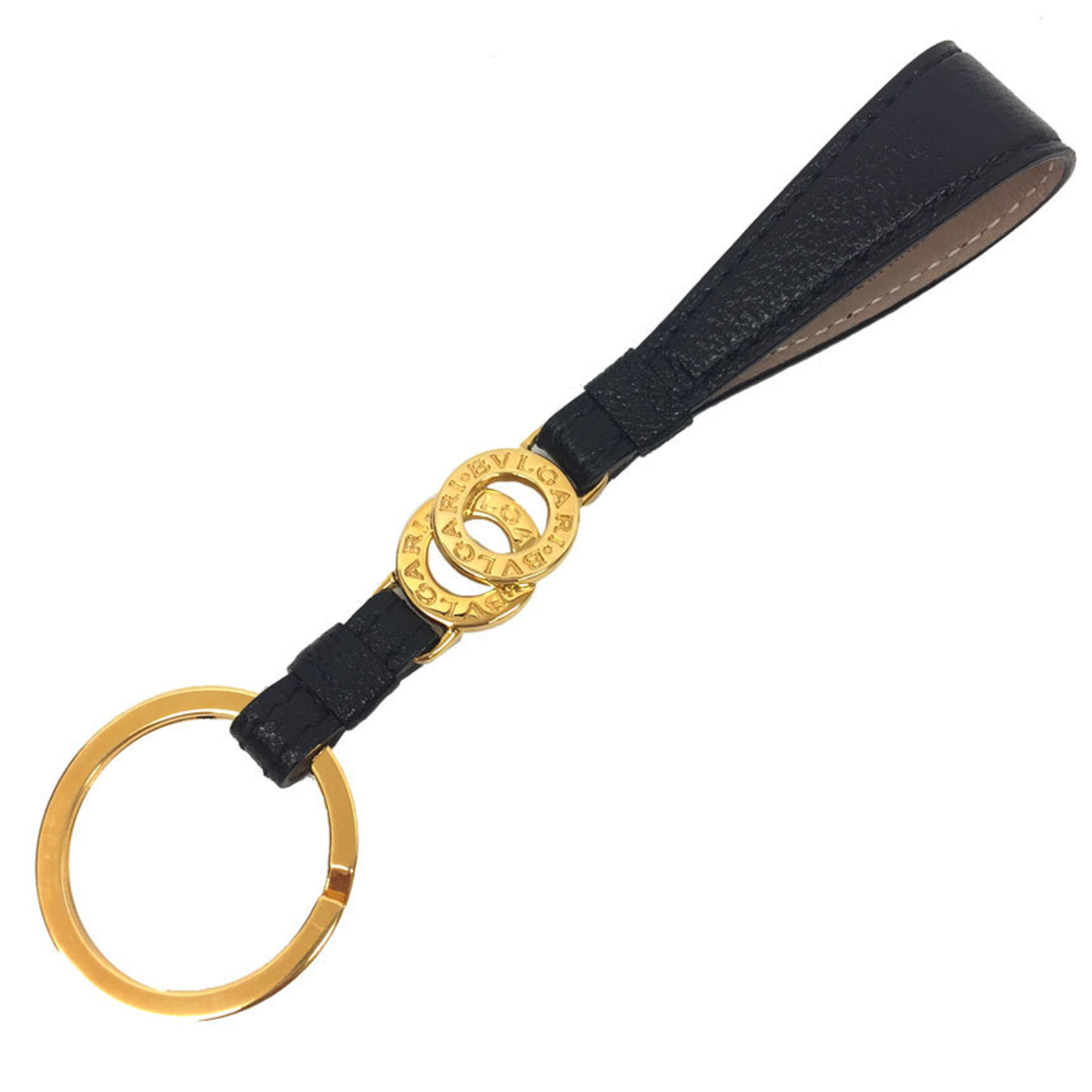 BVLGARI Doppiotondo Key Ring Holder 25435 keyholder with loop