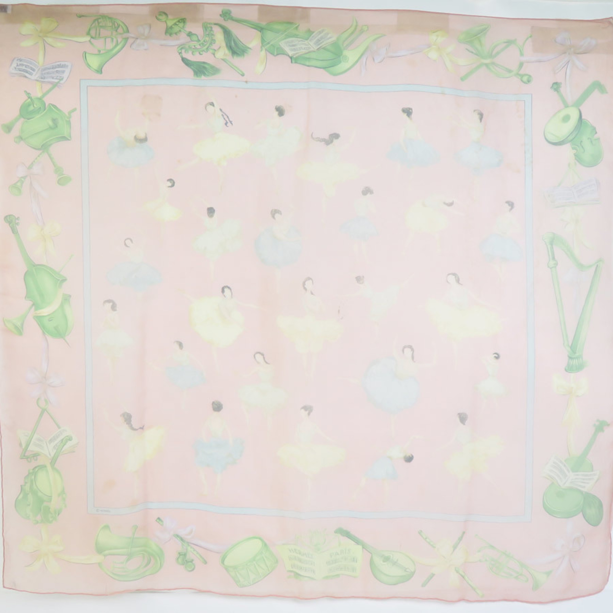 Hermes HERMES Scarf/Muffler Silk Pink Multicolor Women’s e60100g