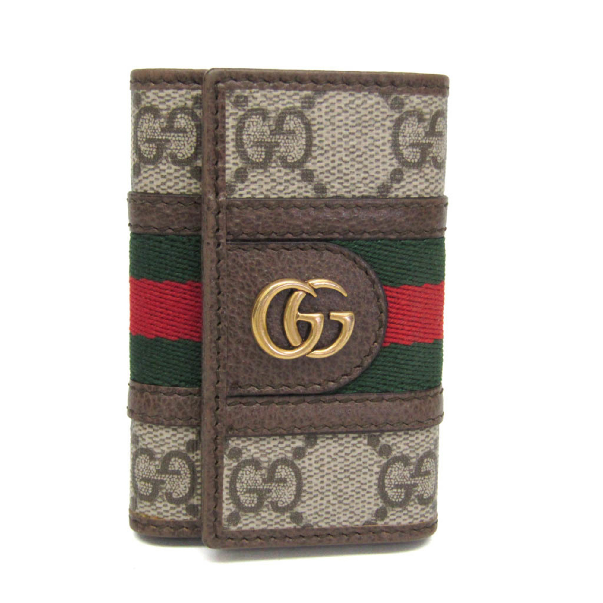 Gucci Ophidia GG Key Case 603732 Men,Women GG Supreme Key Case Beige