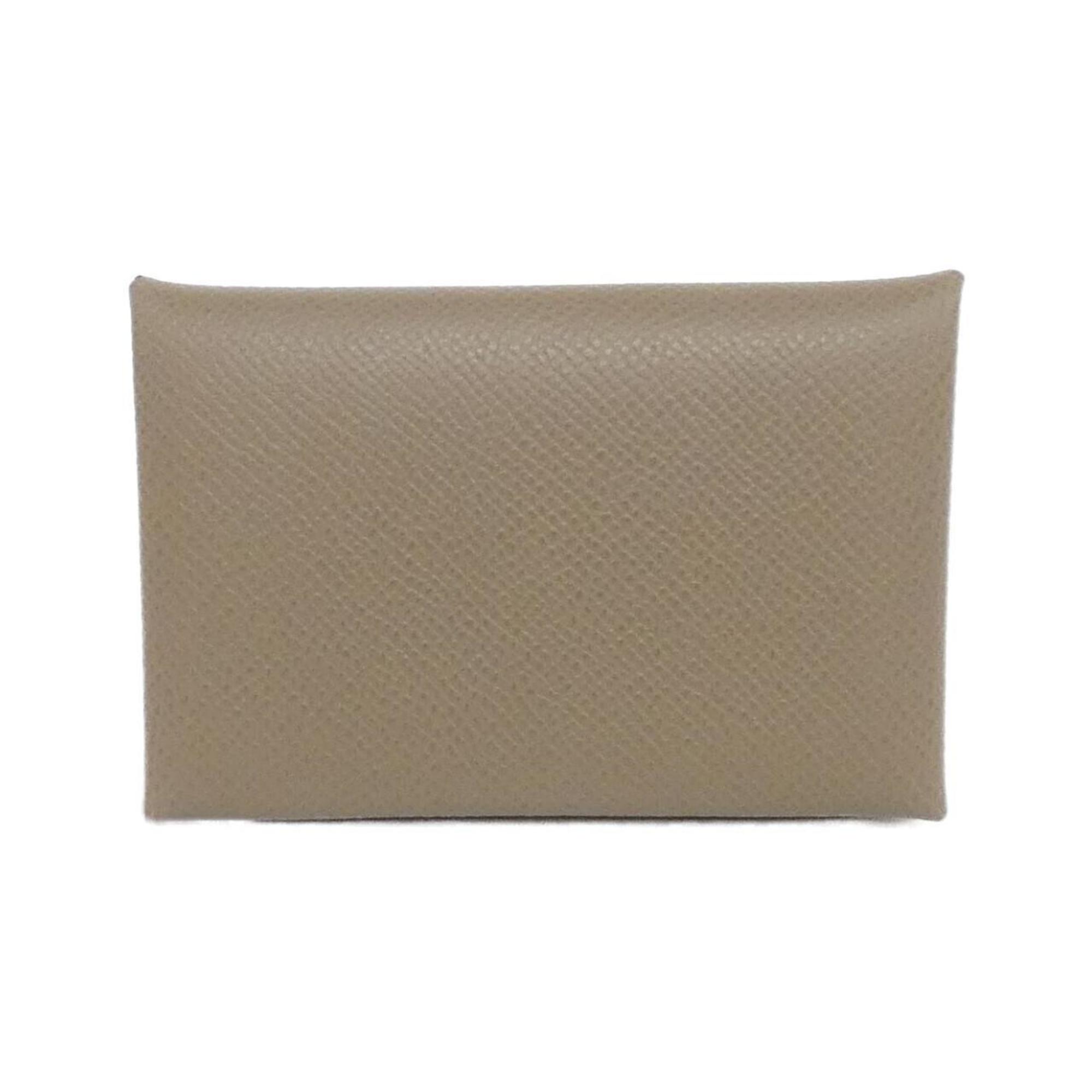Hermes HermÃ¨s Calvi 044164CK Business Card Case
