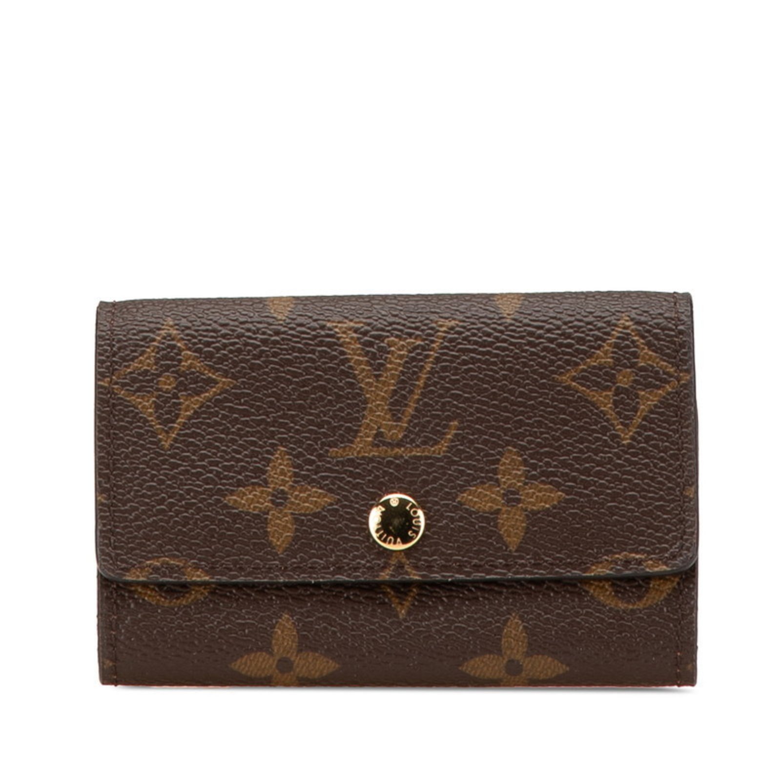 Louis Vuitton Monogram Multicle 6 Key Case M60701 Brown Fuchsia PVC Leather Women’s LOUIS VUITTON