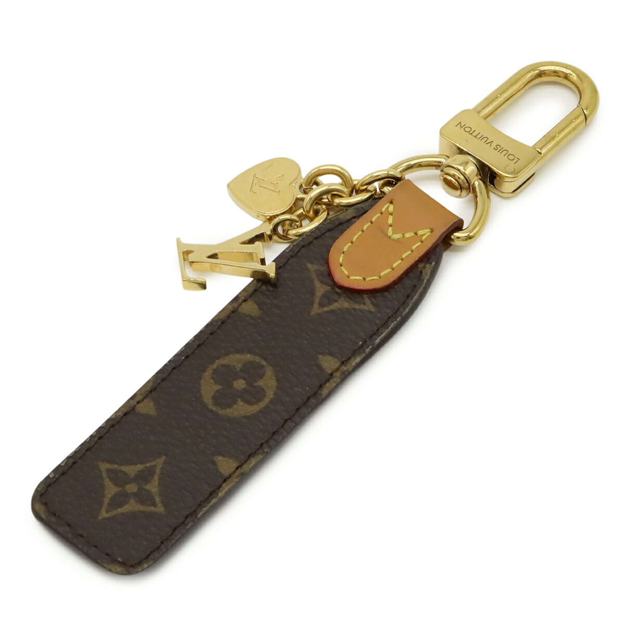 LOUIS VUITTON Louis Vuitton Monogram Keychain LV Cherished Key Ring Bag Charm M01184