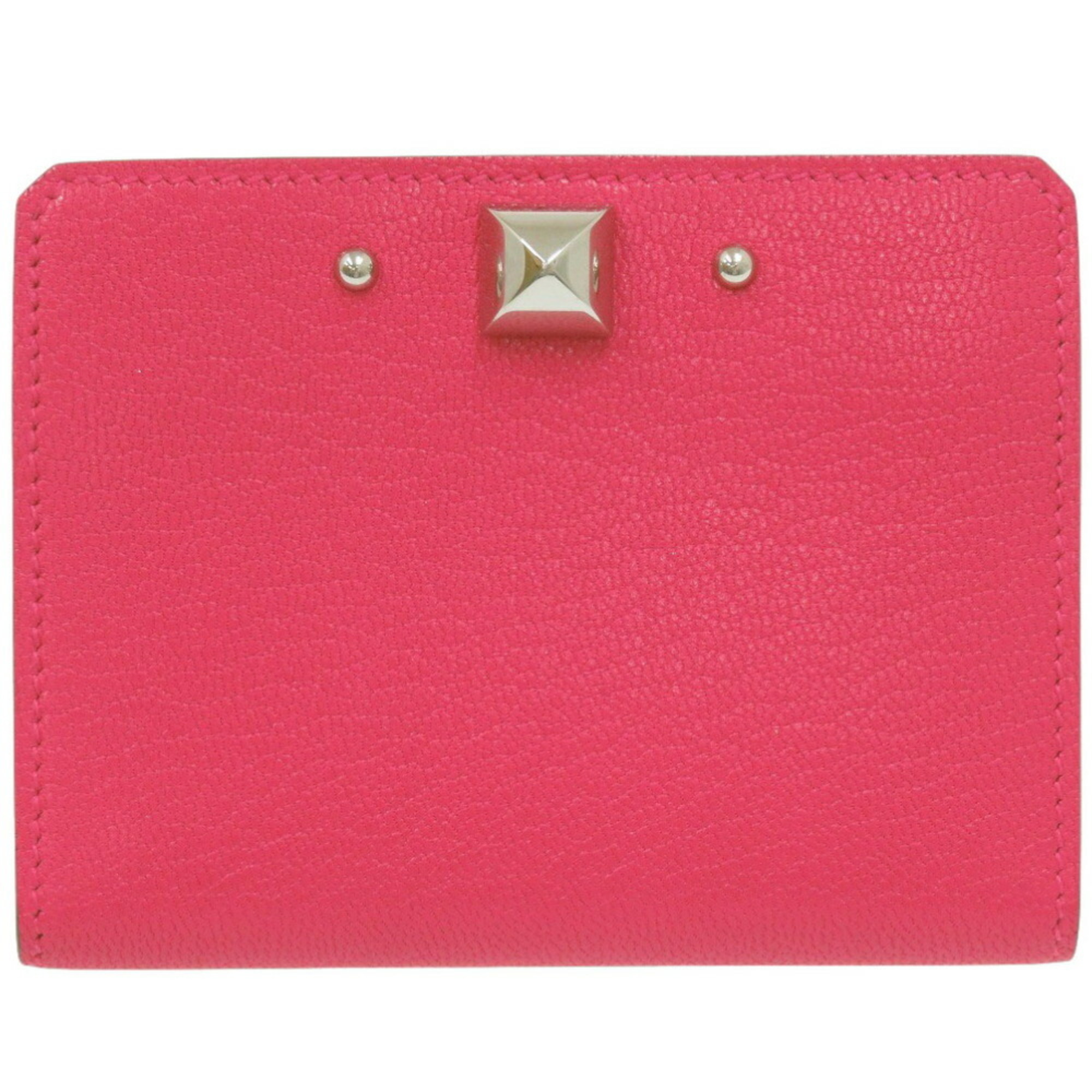 Like new HermÃ¨s Medor Chevre Shamquila Rose Extreme B stamp (2023) card case wallet 1638HERMES