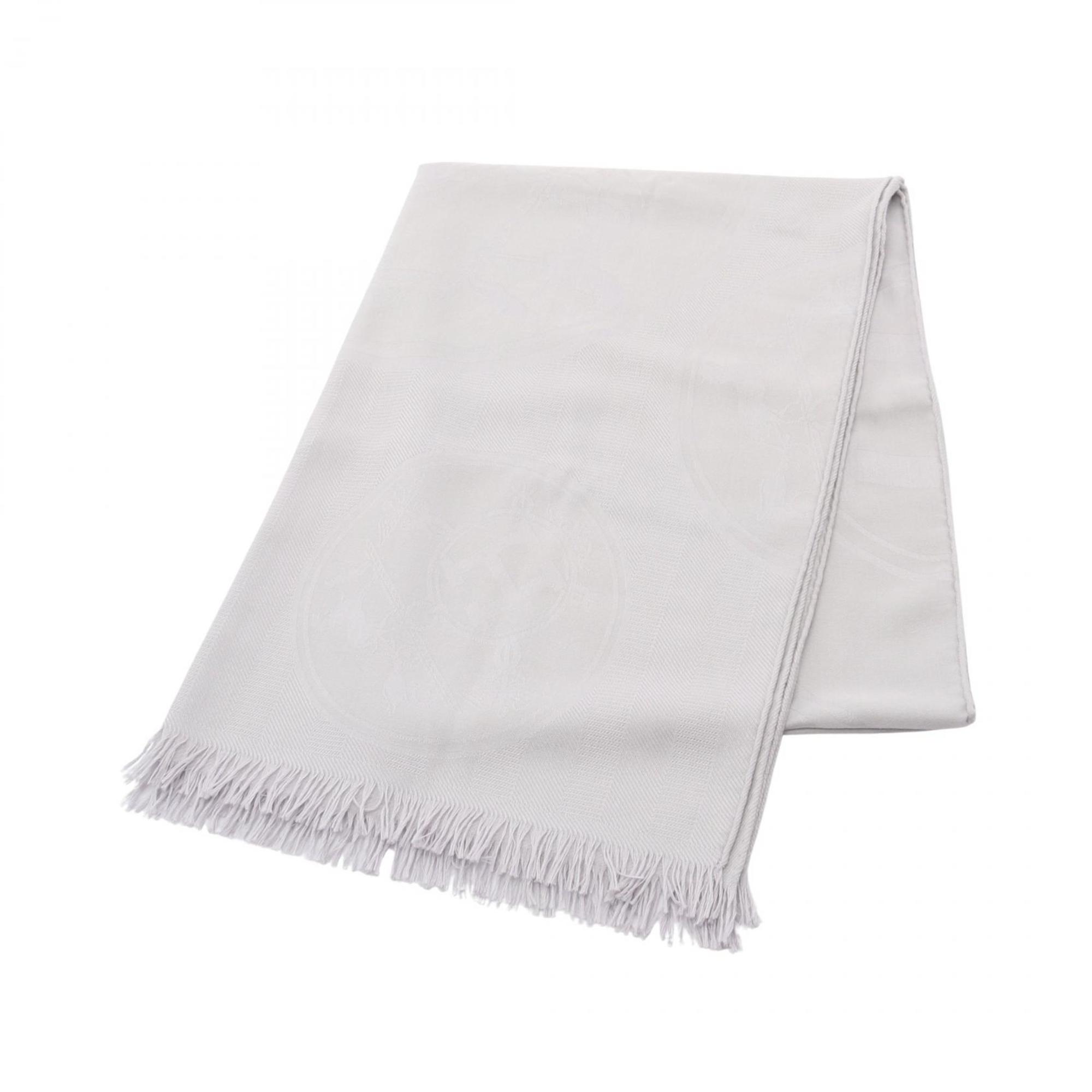 Hermes HermÃ¨s New Libris Scarf/Shawl, Silk and Cashmere, Women’s, Gray