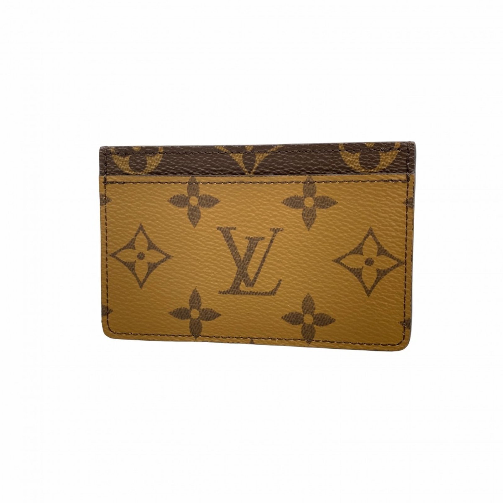Louis Vuitton Monogram Reverse Porte Carte Sample Card Case M69161 Brown Women’s