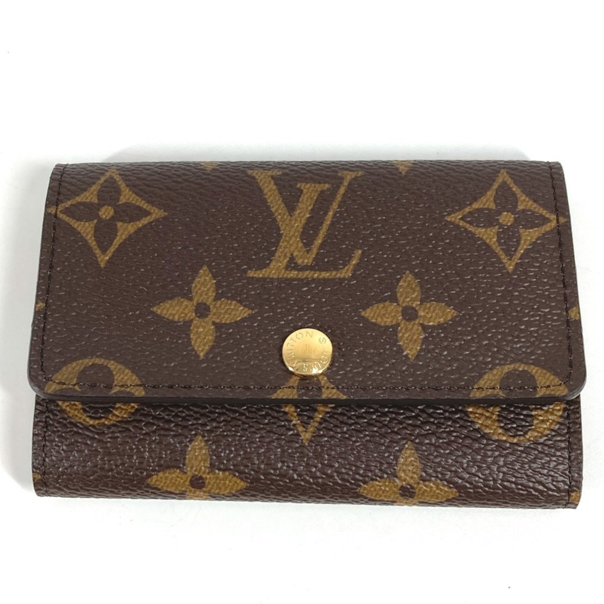 LOUIS VUITTON M62630 Monogram Multicle 6 Key Case, Unisex Brown, Canvas