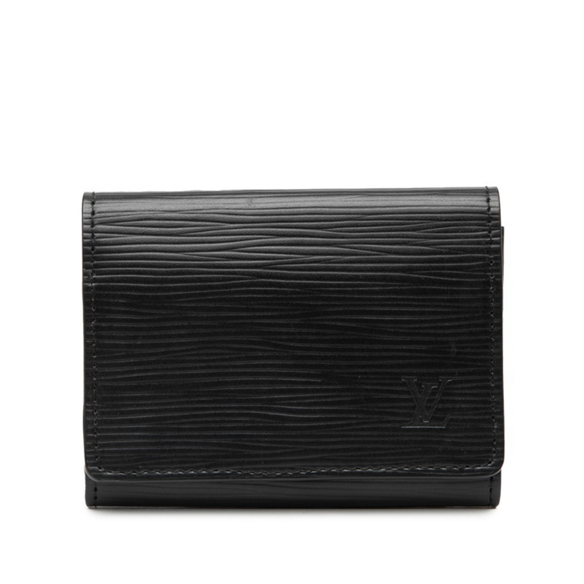 Louis Vuitton Epi Envelope Carte de Visite Business Card Case/Card Case M62292 Noir Black Leather Women’s LOUIS VUITTON