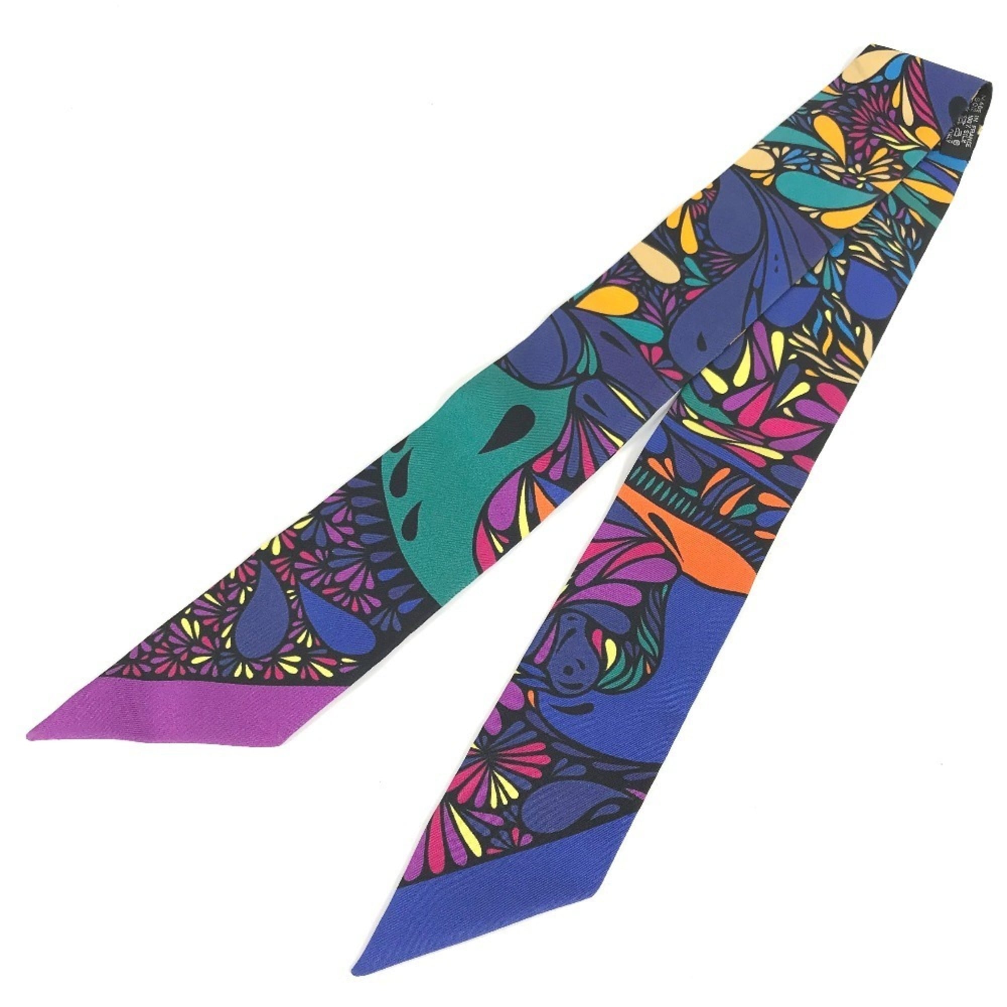 HERMES Twilly Silk Scarf for Women in Multicolor