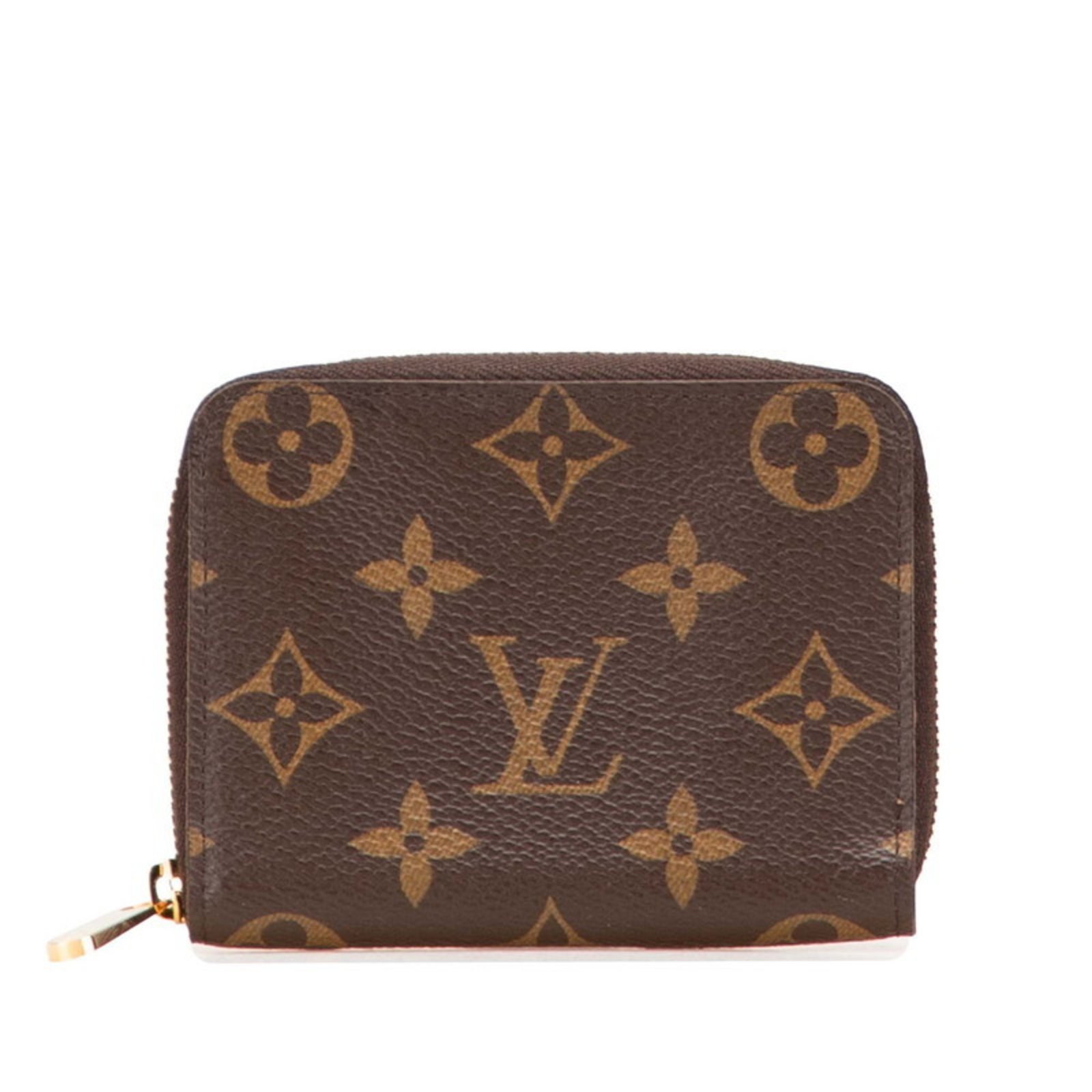 Louis Vuitton Monogram Zippy Coin Purse, Wallet/Coin Case/Business Card Case/Card Case M60067, Brown Leather, Women’s, LOUIS VUITTON