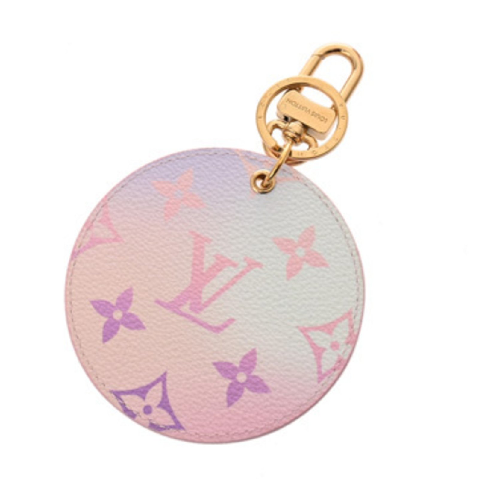 LOUIS VUITTON Monogram Giant Porte-ClÃ©s Illustre Gradient Pink/Purple M00666 Women’s Canvas Keychain