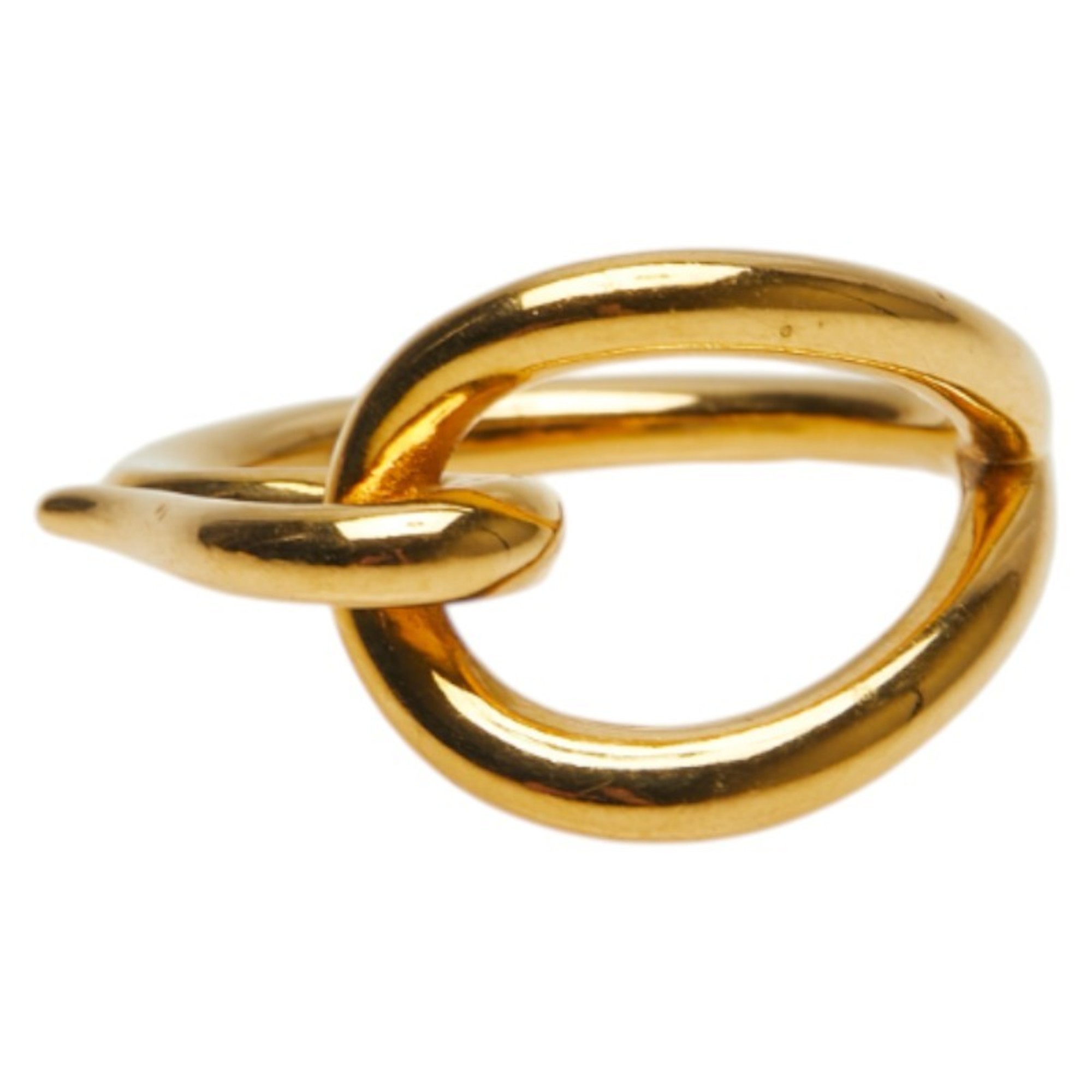 Hermes Jumbo Scarf Ring, Gold Plated, Women’s, HERMES