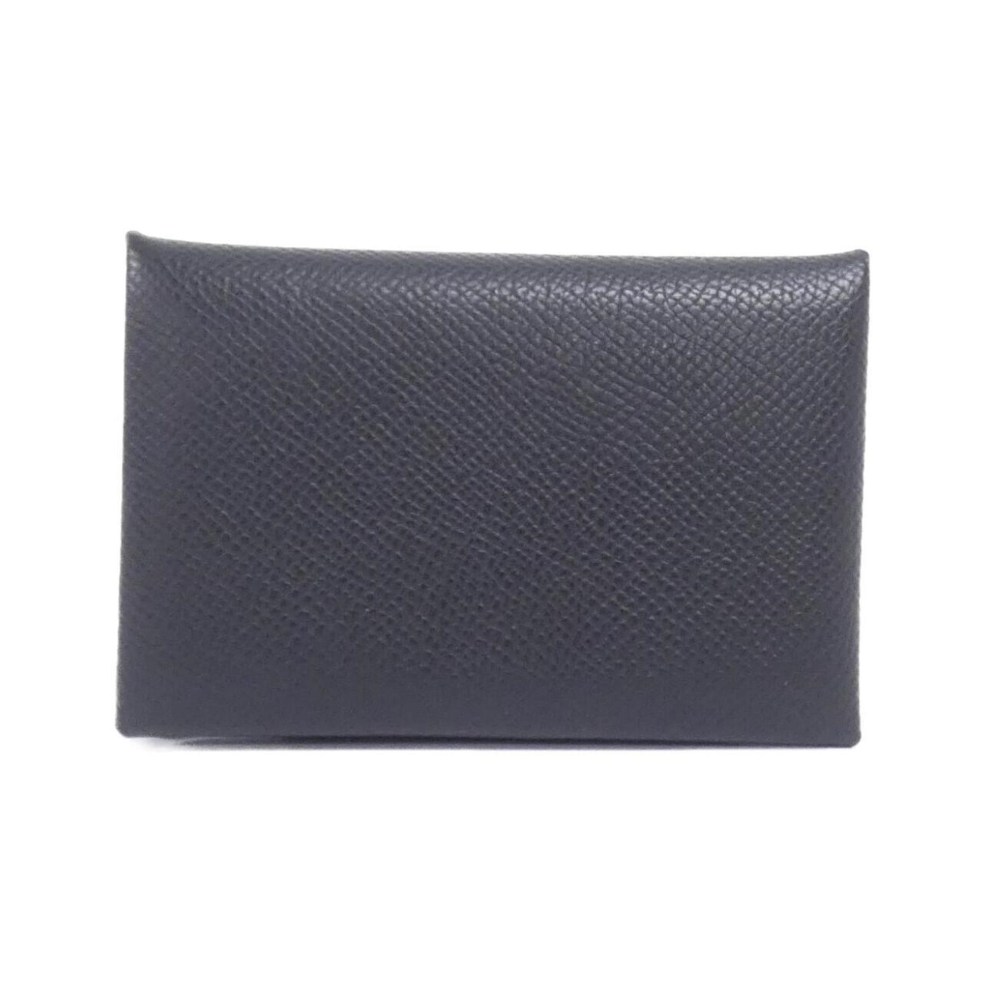 Hermes HermÃ¨s Calvi 044164CK Business Card Case
