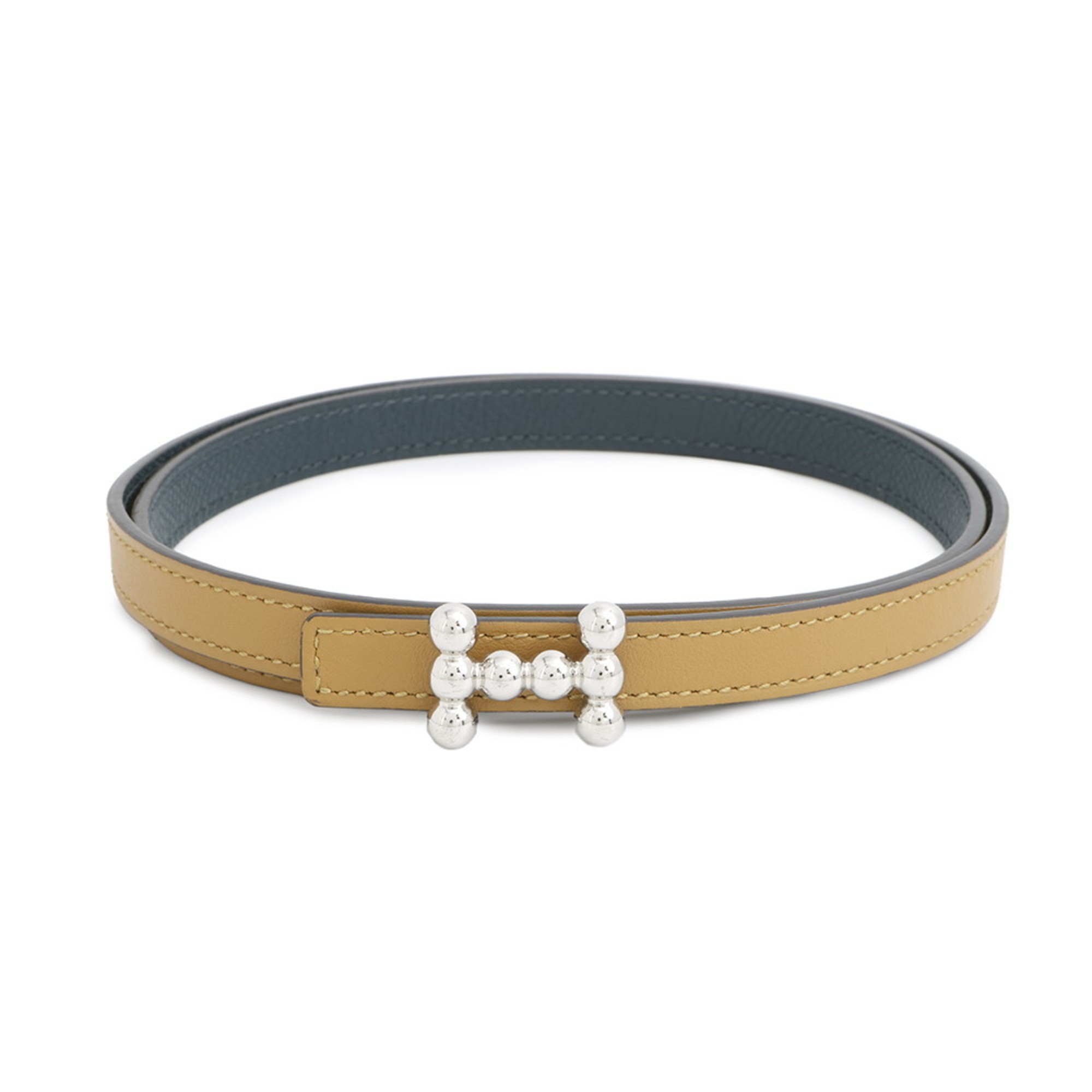 Hermes HermÃ¨s Belt Bubble Buckle Sesame Vert Chypre Swift Epson B Stamp Size 75 Reversible