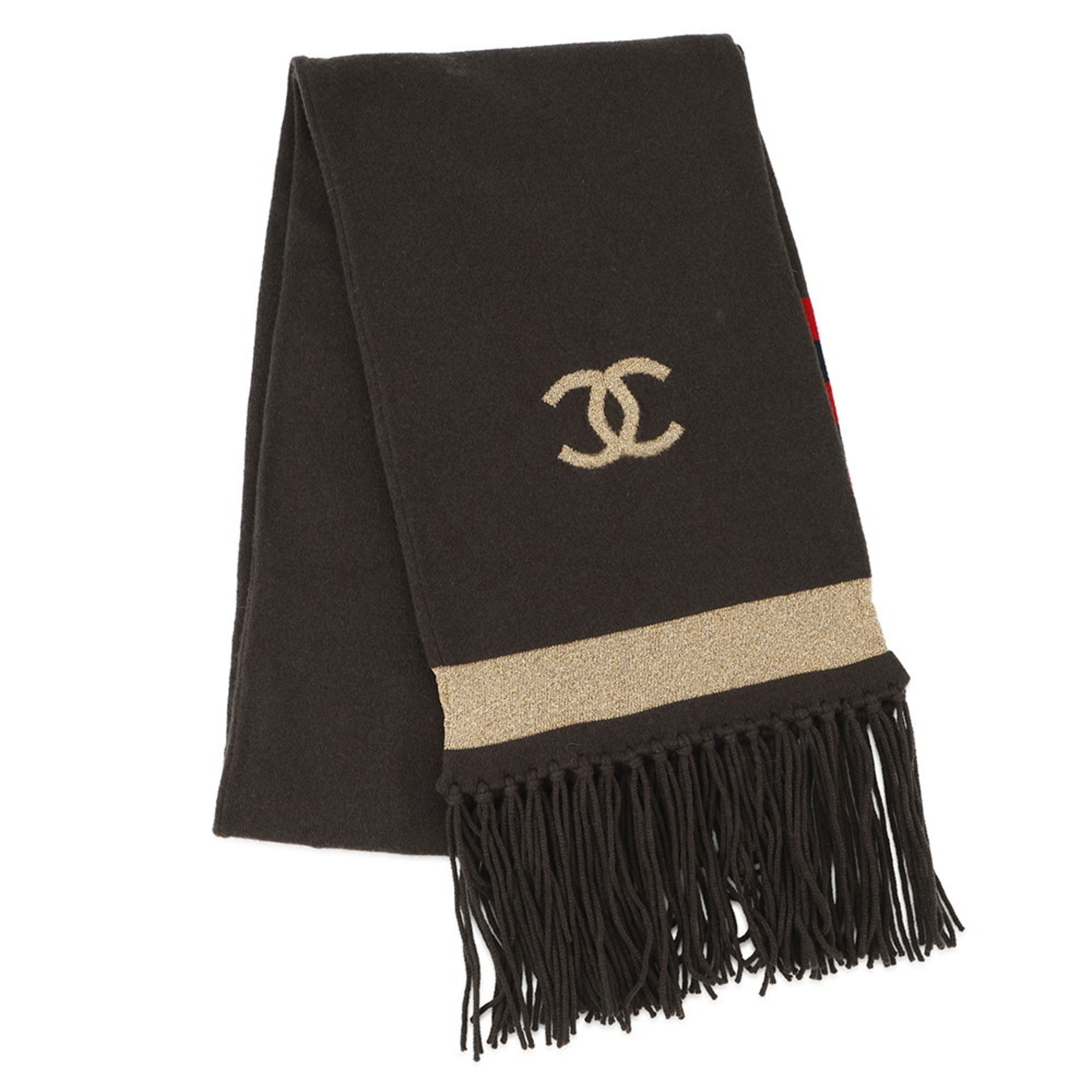 CHANEL Coco Mark Cashmere Scarf P36264
