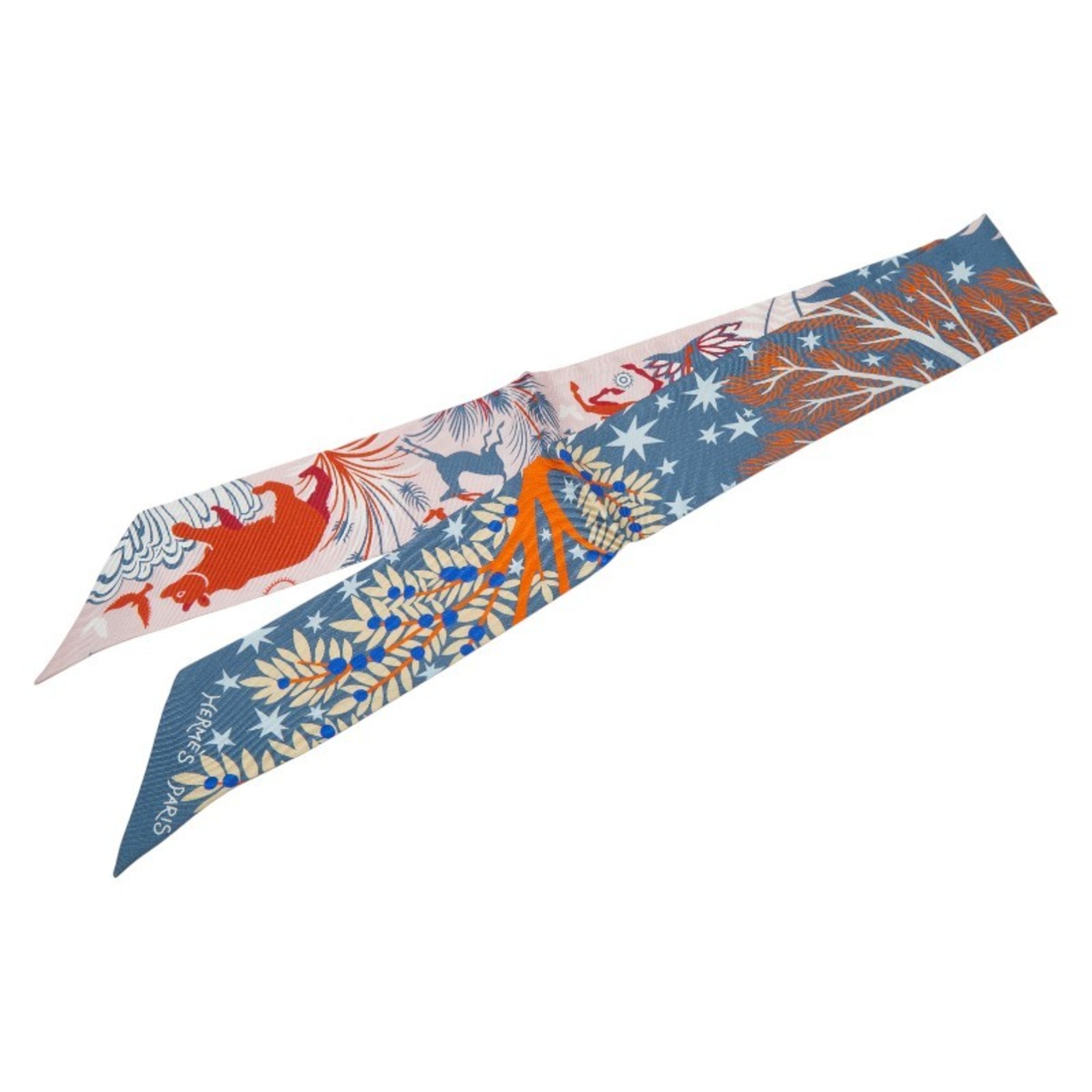 HermÃ¨s Twilly “Sous le Charme d’Orphee” Scarf Muffler Multicolor Women’s HERMES