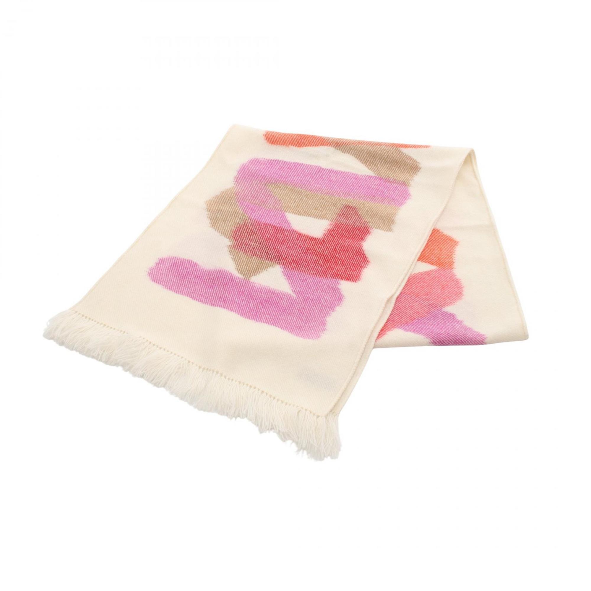 Hermes Ikat Zigzag Scarf Clothing Cashmere Women’s Ivory Multicolor