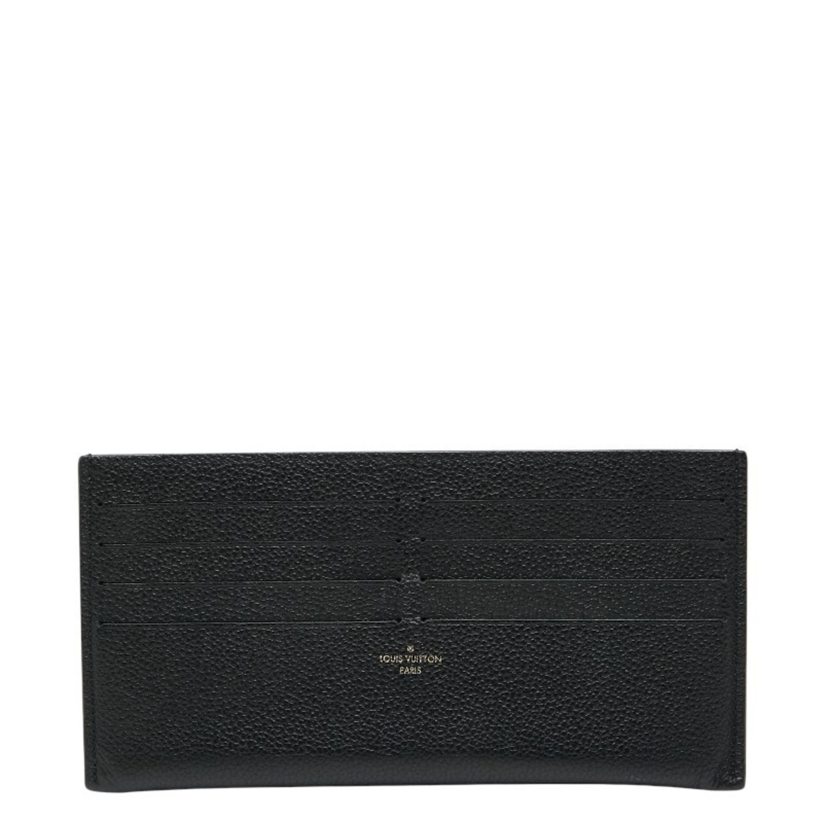 Louis Vuitton Monogram Empreinte Pochette Felicie with Card Case, Noir Black Leather, M82477, Women’s