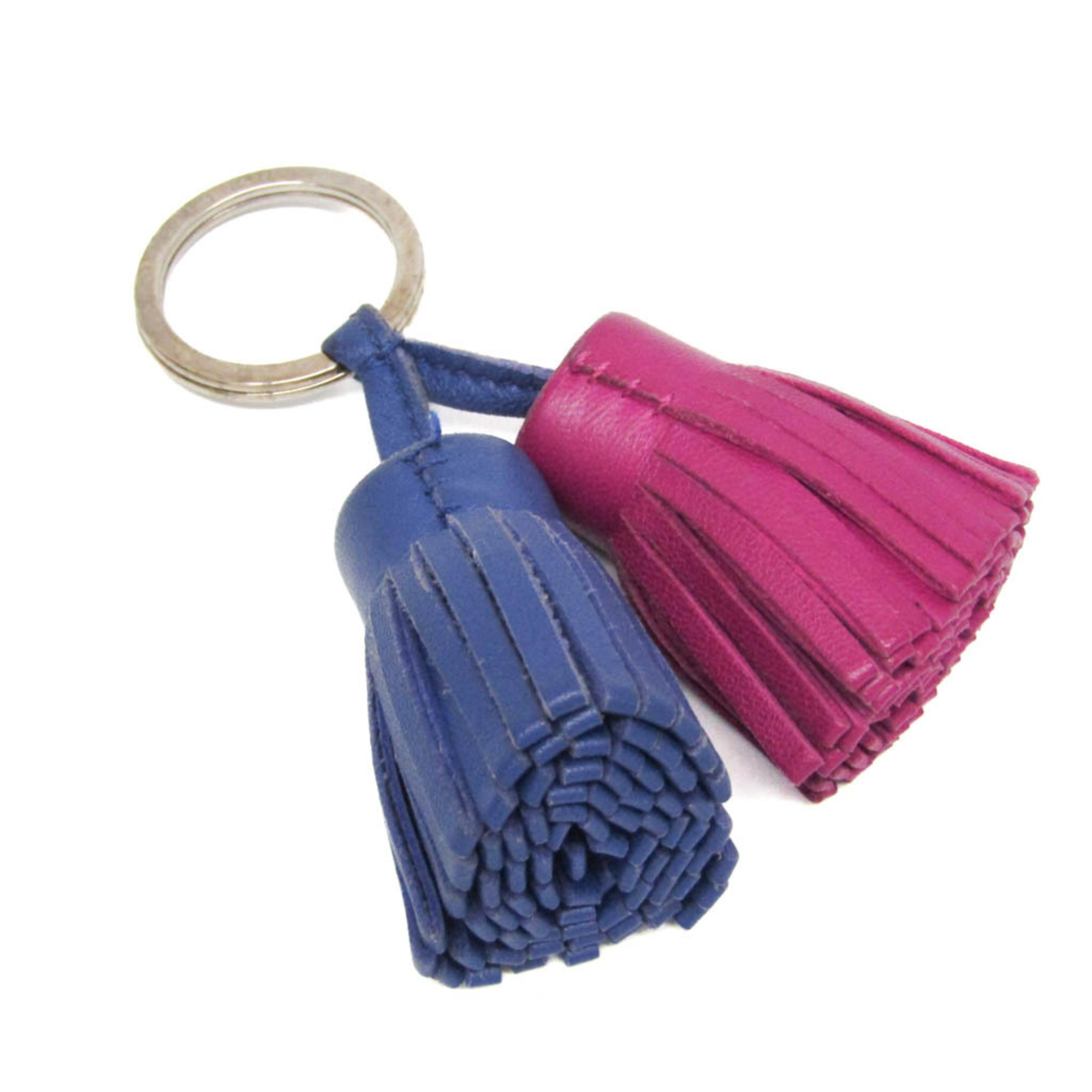 Hermes Carmen Uno Dos Keyring (Navy,Purple)