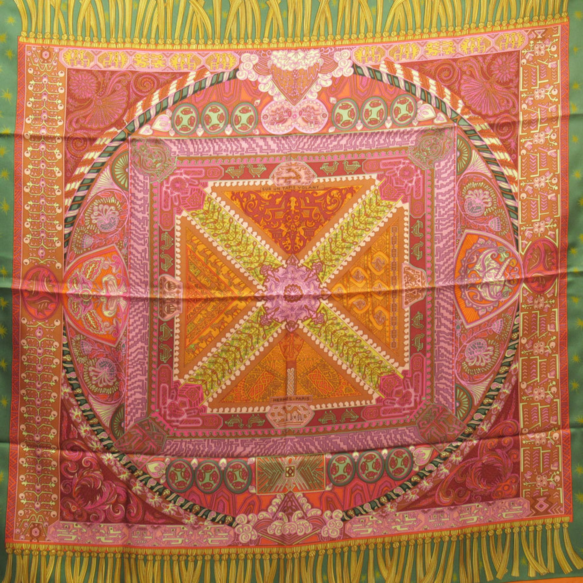 Hermes HERMES Scarf Carre 90 SUR UN TAPIS VOLANT Silk on a flying carpet
