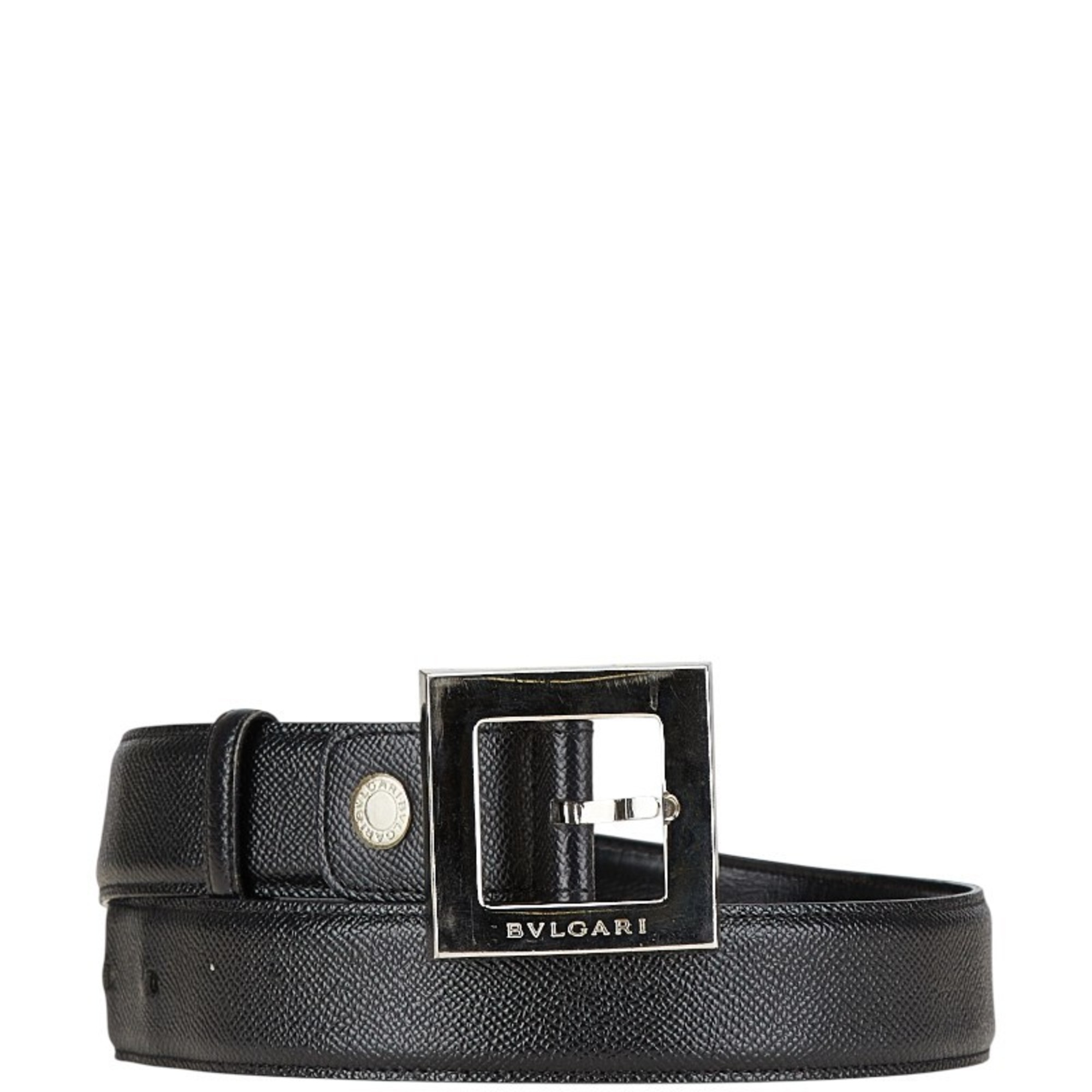 BVLGARI Women’s Black Leather Belt