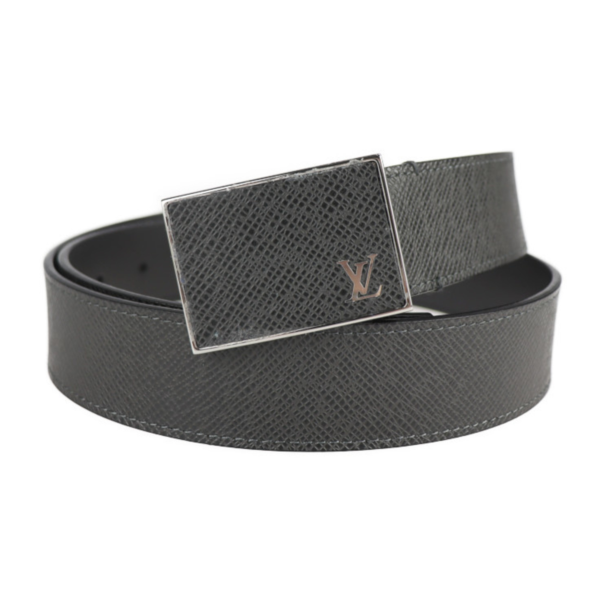 LOUIS VUITTON Louis Vuitton Sunture Metropole Belt M9059U Notation Size 90/36 Taiga Ardoise