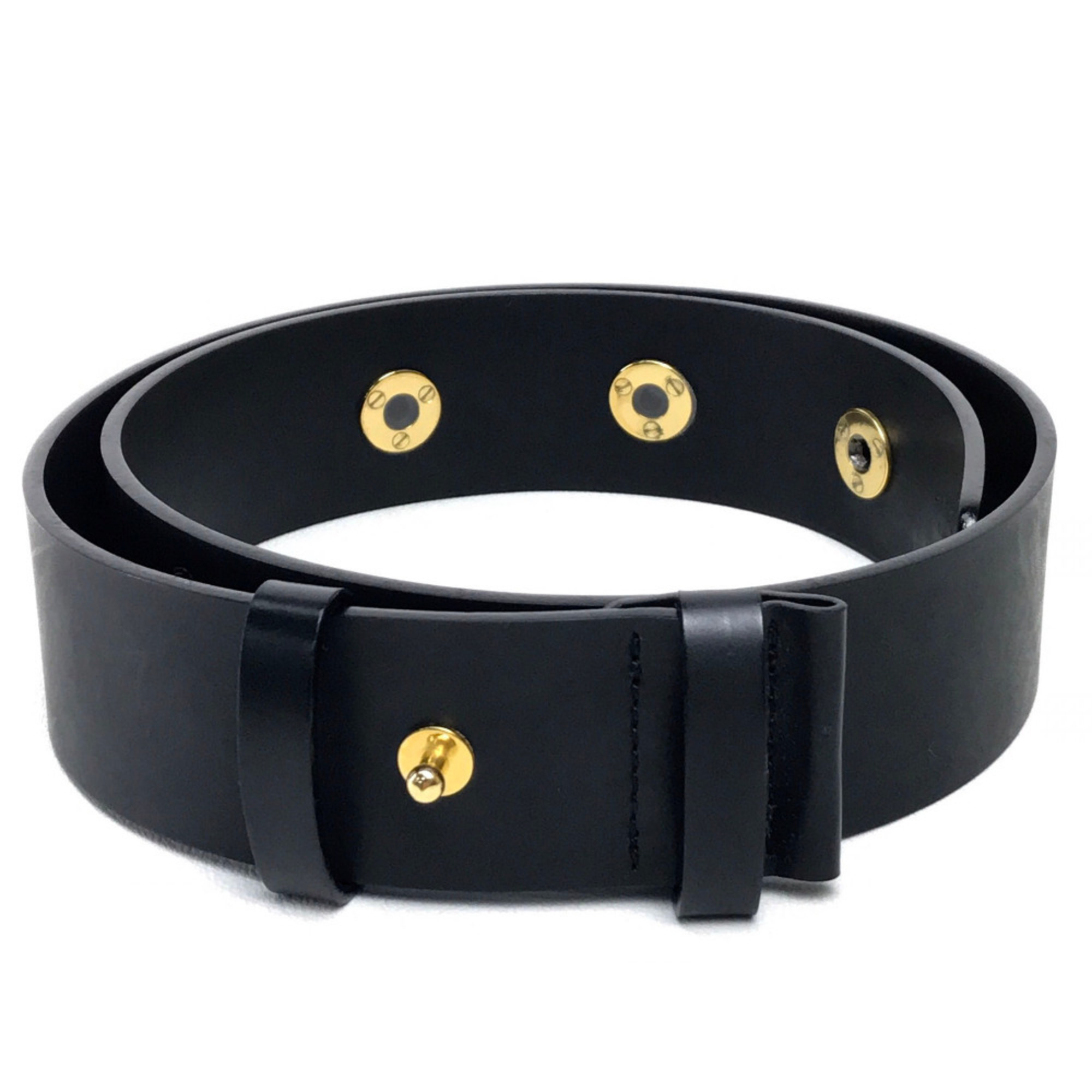 BVLGARI Apparel Pants Belt Leather 7159 Women’s Black