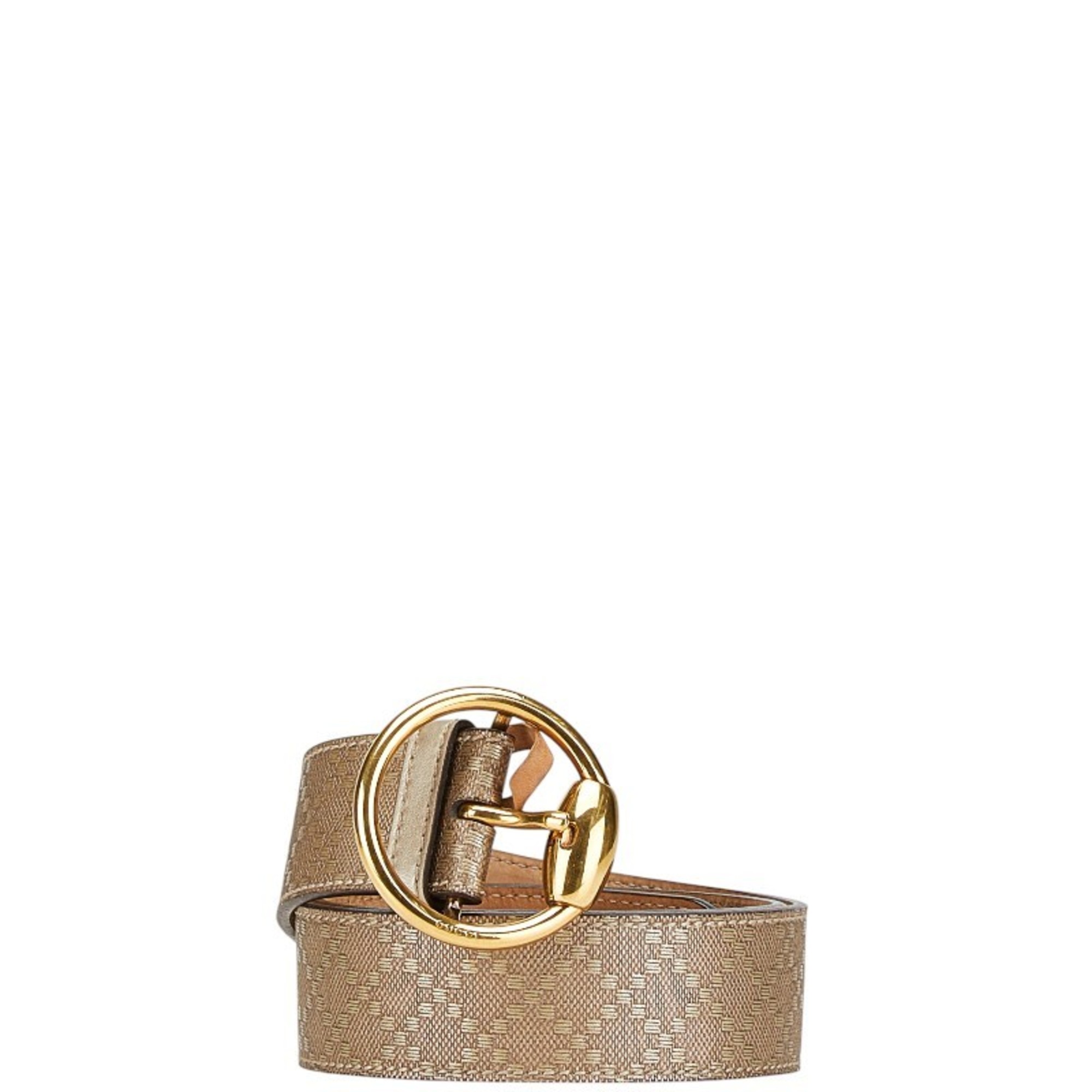 Gucci Diamante Belt 80 32 Beige Gold Leather Men’s GUCCI