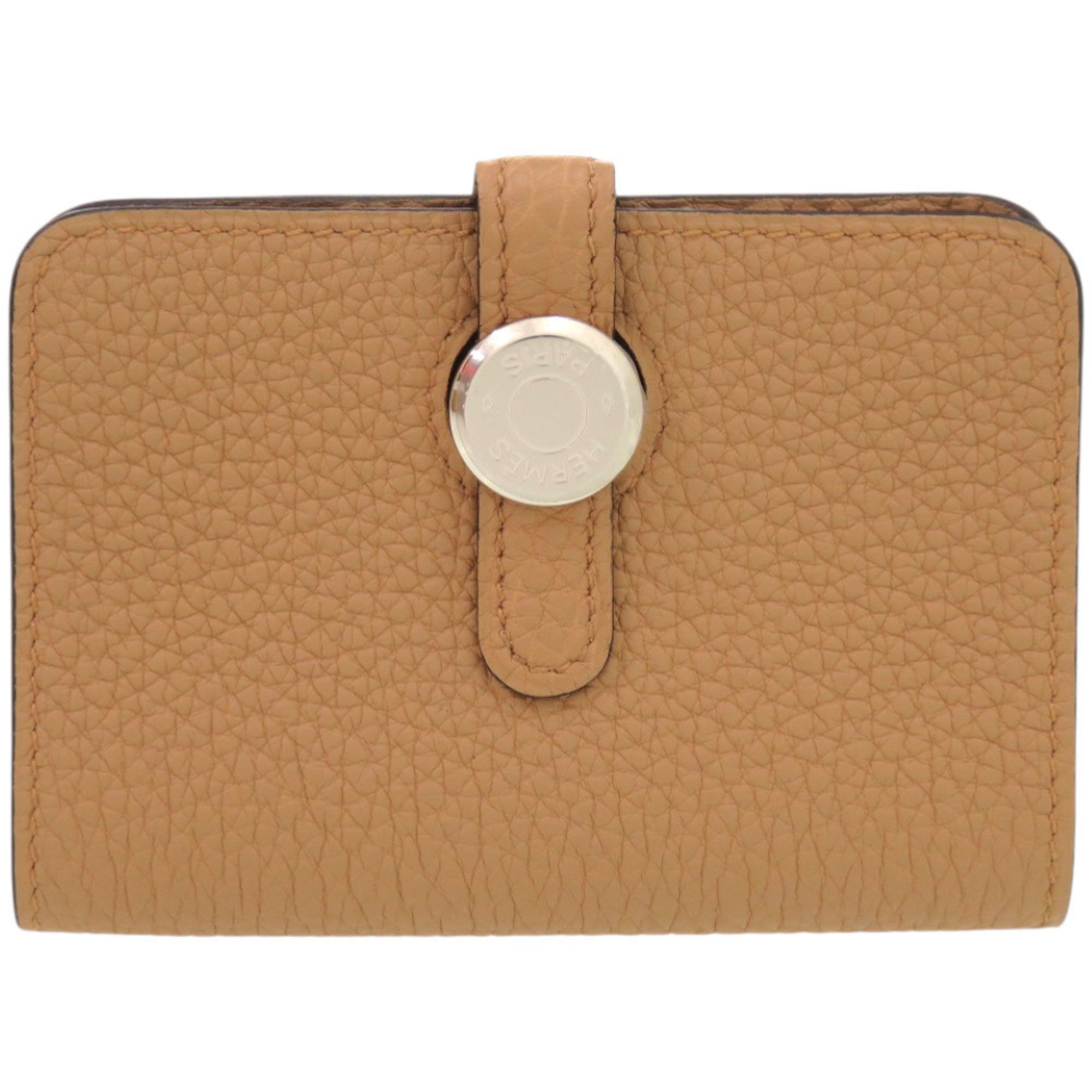 Unused HermÃ¨s Dogon Togo Chai Silver Hardware U Stamp (Made in 2022) Card Case 1386 HERMES