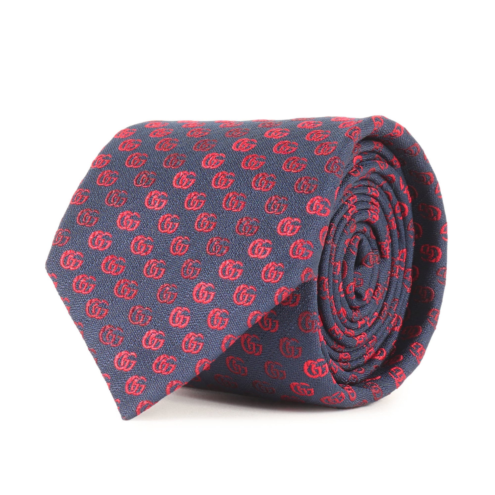 GUCCI GG Gradient Silk Tie in Navy Blue for Men, K4616