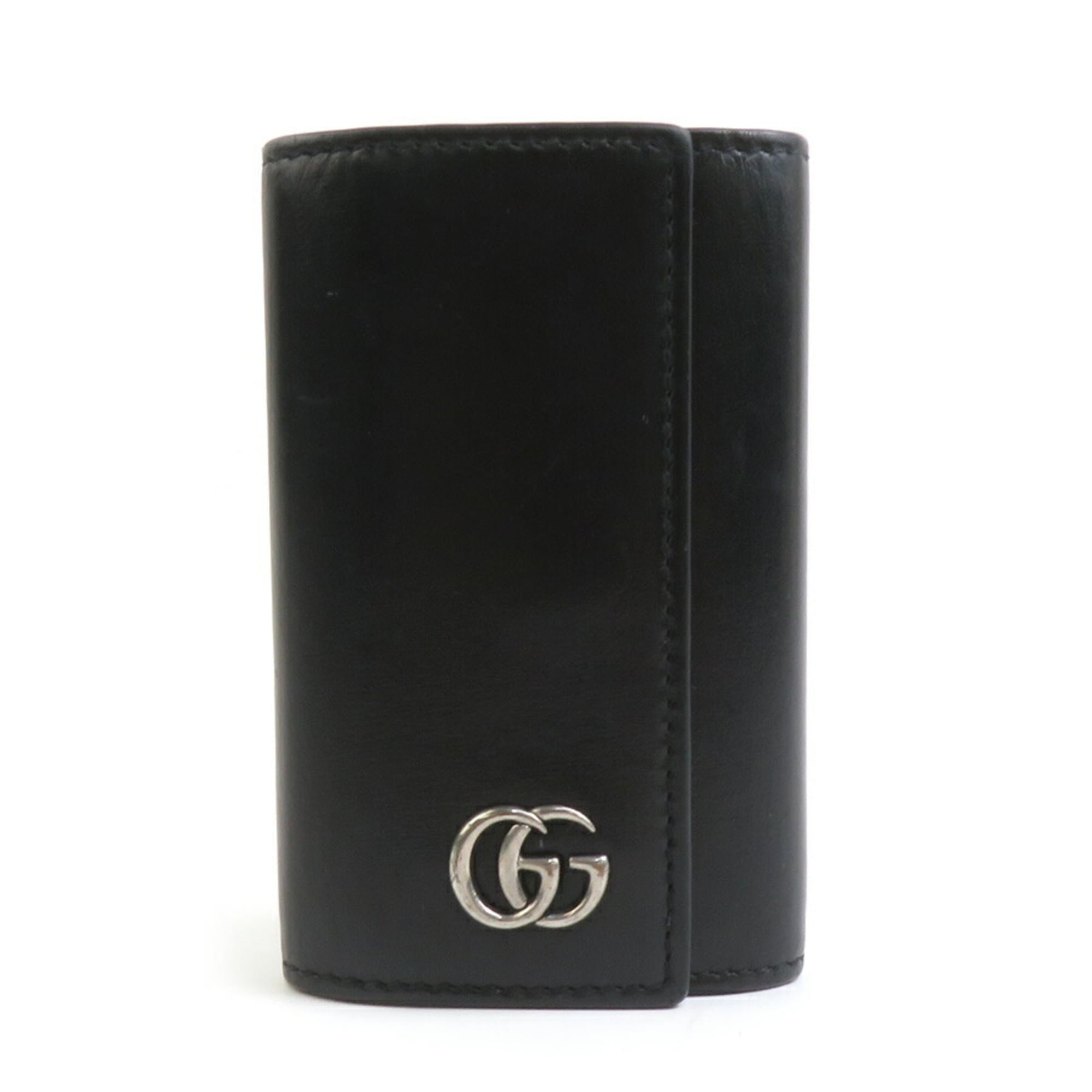 GUCCI Key Case Leather Black Men’s Women’s 435305 56107a