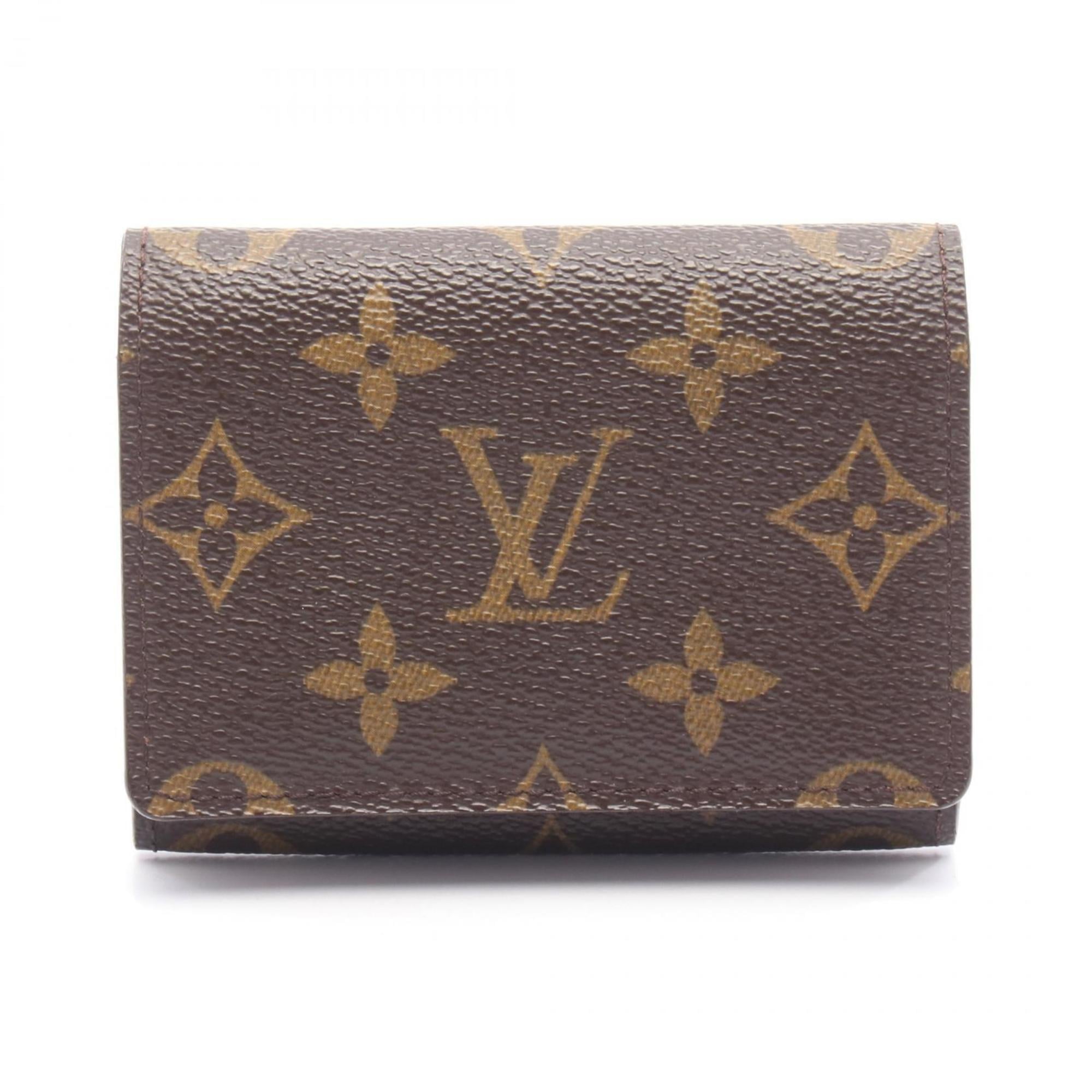Louis Vuitton Envelope Carte de Visite Business Card Case, Leather, Brown, Men’s/Women’s, M63801
