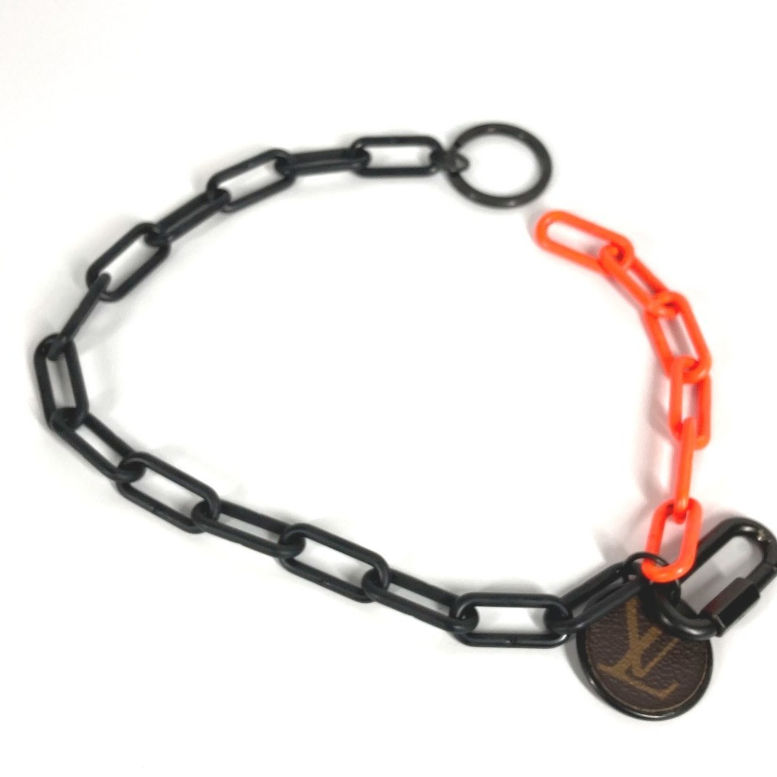 LOUIS VUITTON MP2296 Monogram Carabiner Porte-ClÃ©s Keychain Wallet Key Holder Bag Charm Chain Plastic Men’s Black