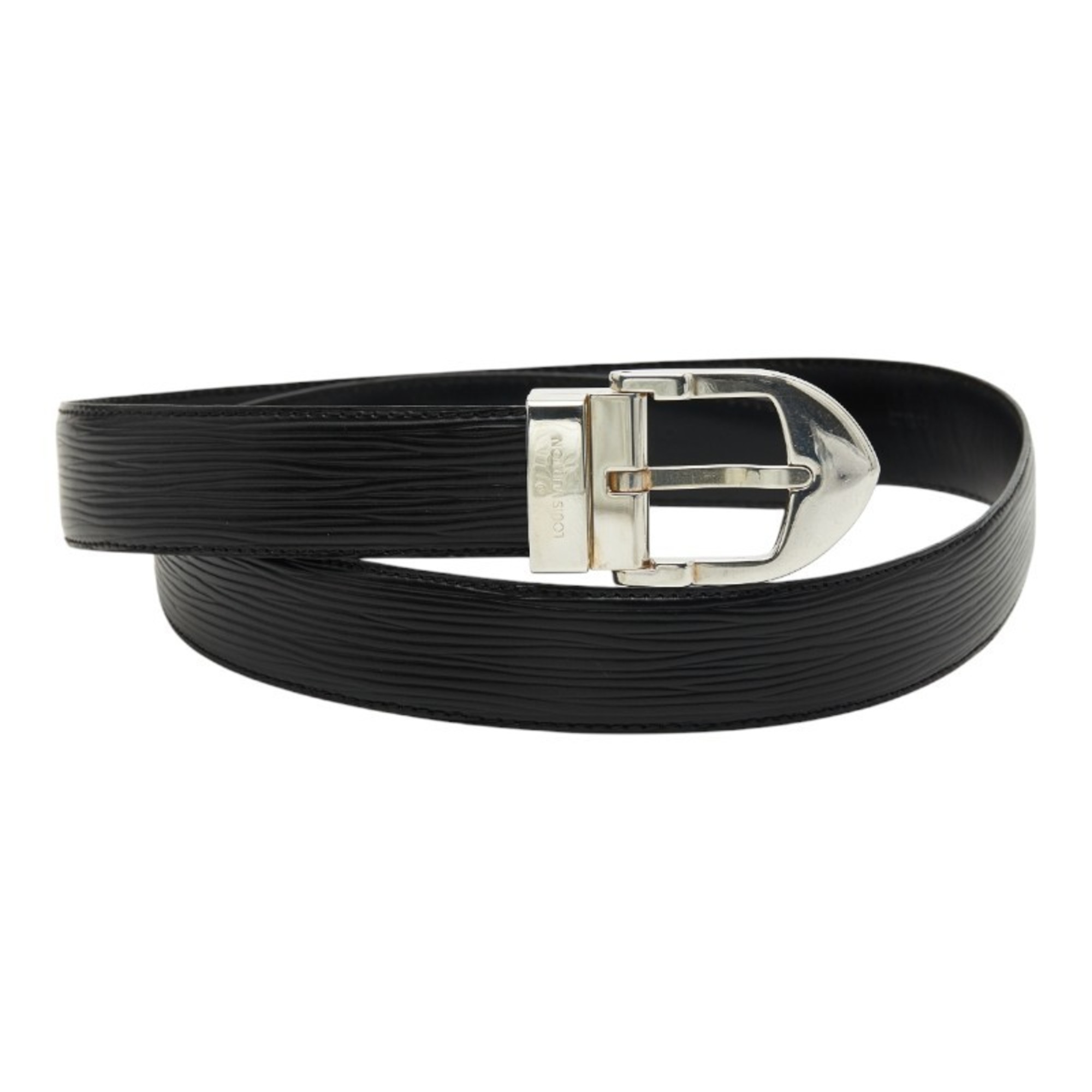 Louis Vuitton Epi Santur Classic Belt, Size: 85/37, M6833, Noir Black Leather, Men’s, LOUIS VUITTON