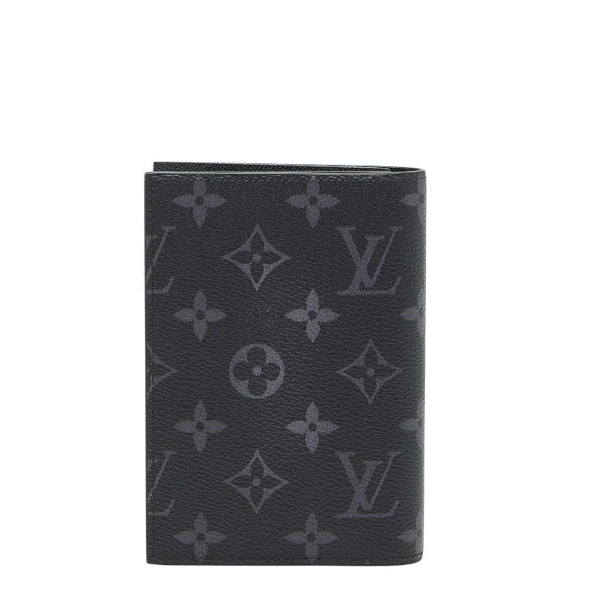 Louis Vuitton Monogram Eclipse Couverture Passport NM Case M64501 Black Men’s LOUIS VUITTON