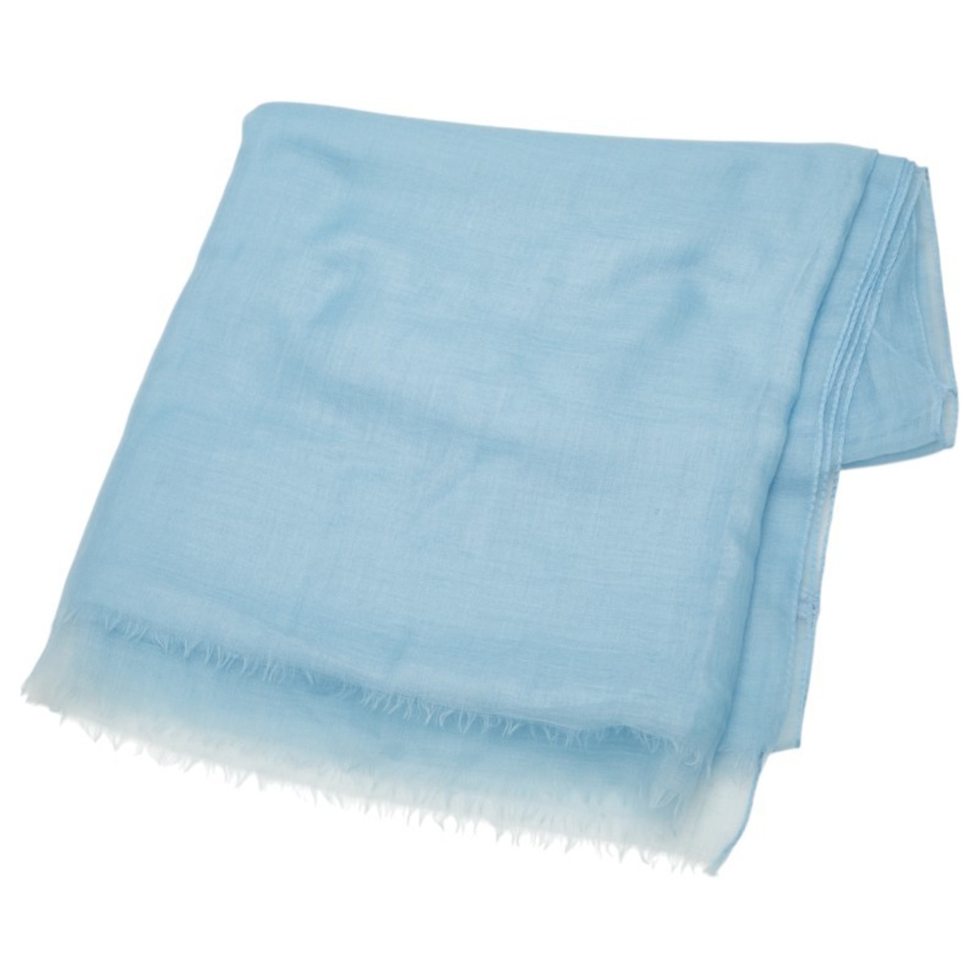 Salvatore Ferragamo logo large scarf/stole, light blue wool, women’s.