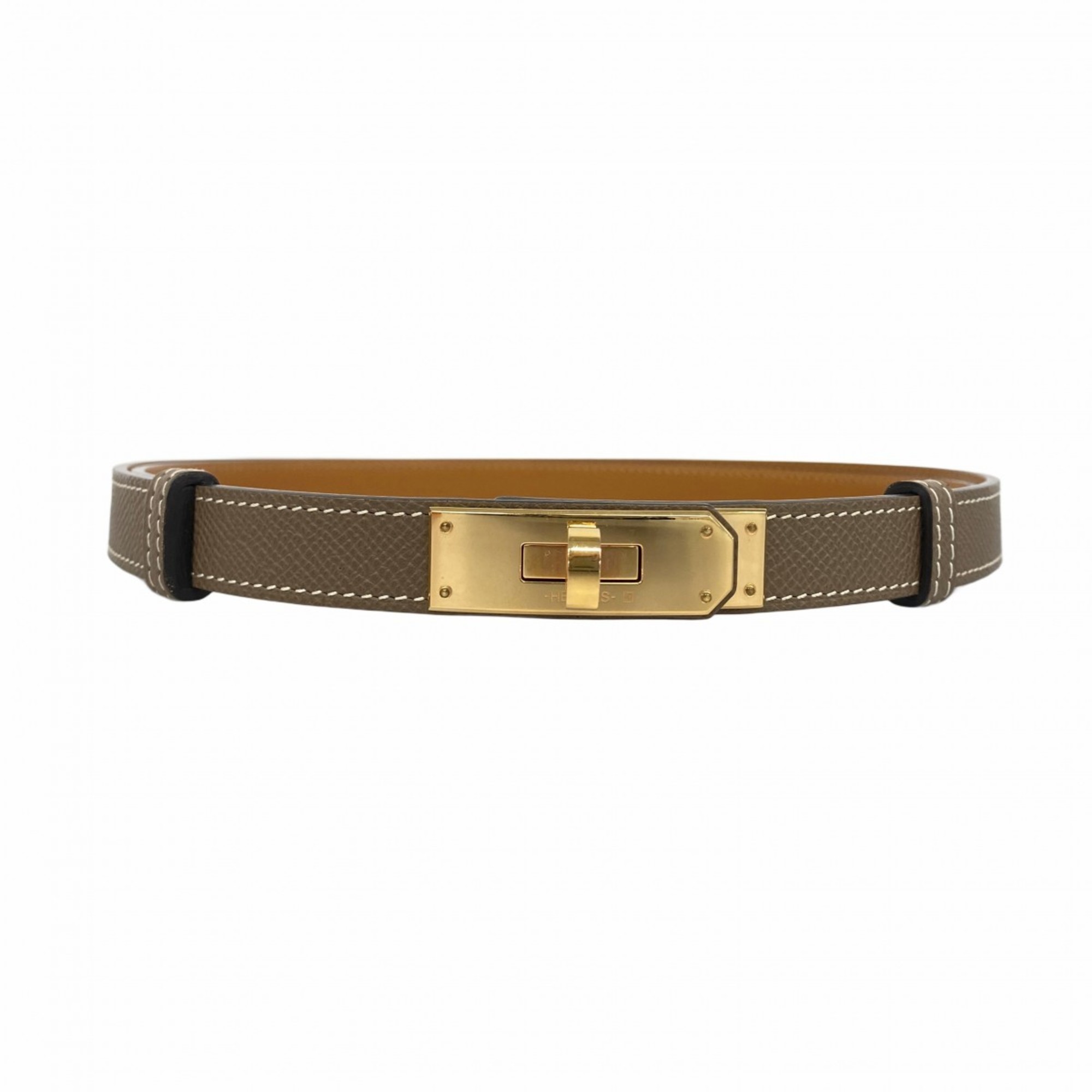 Hermes HermÃ¨s Kelly Belt, Epsom Leather, W Stamp, Women’s